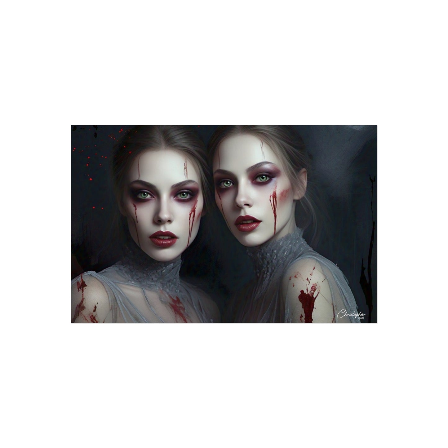 Eerie Fine Art Poster, Dark Fantasy Wall Art, Gothic Decor, Spooky Home Aesthetic, Halloween Wall Art