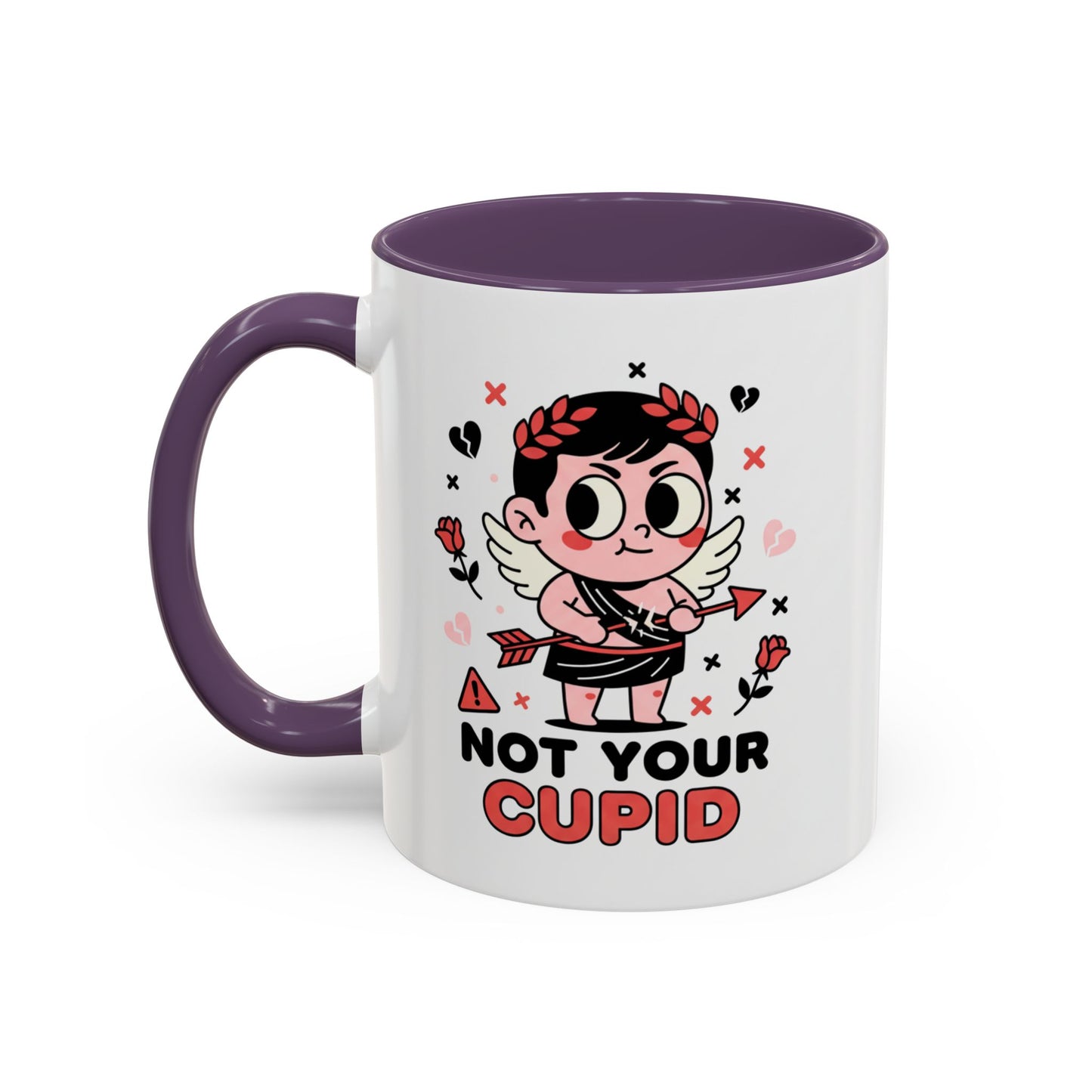 Cheeky Anti-Valentine Accent Coffee Mug — 11/15oz