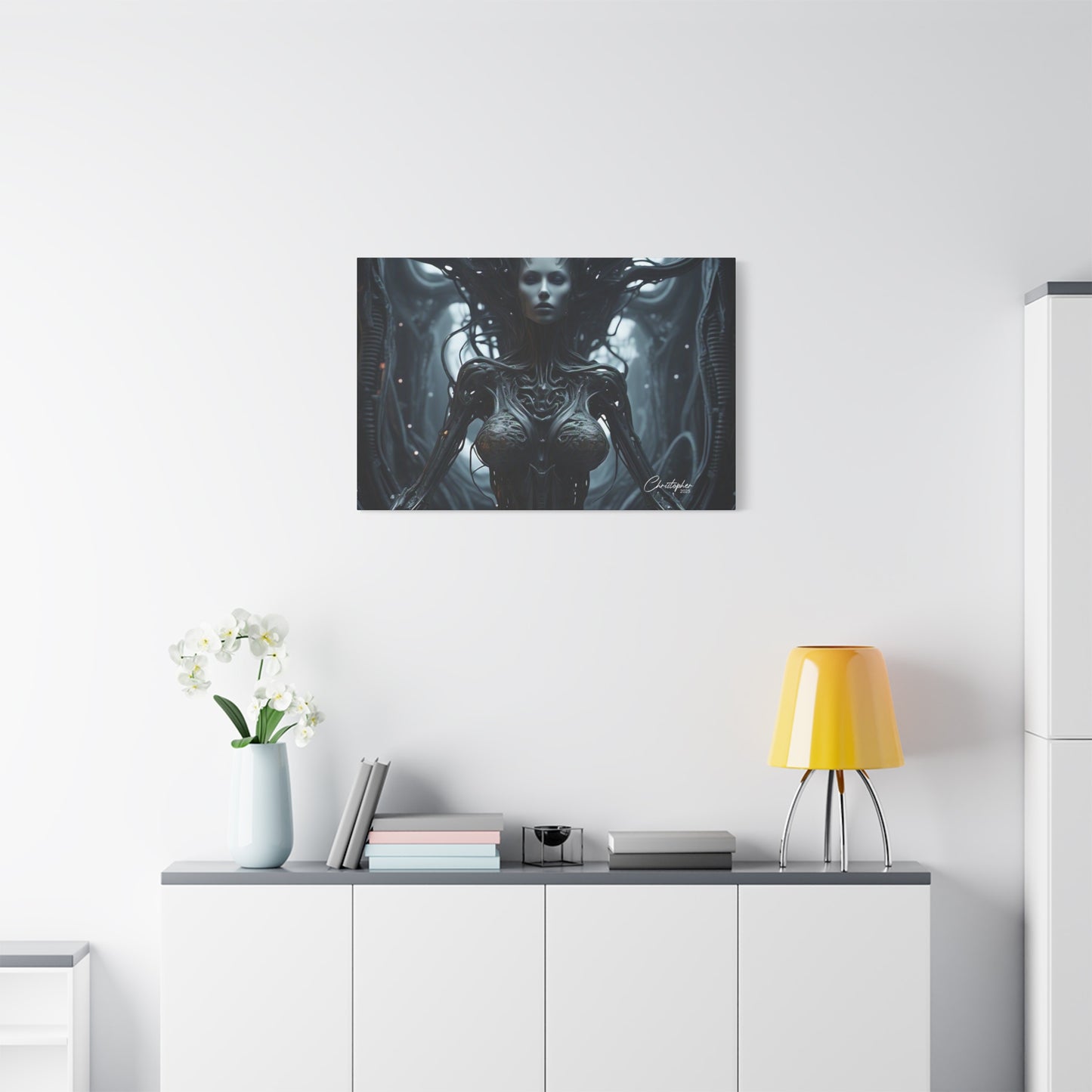 Futuristic Matte Canvas Wall Art – 1.25" Stretched