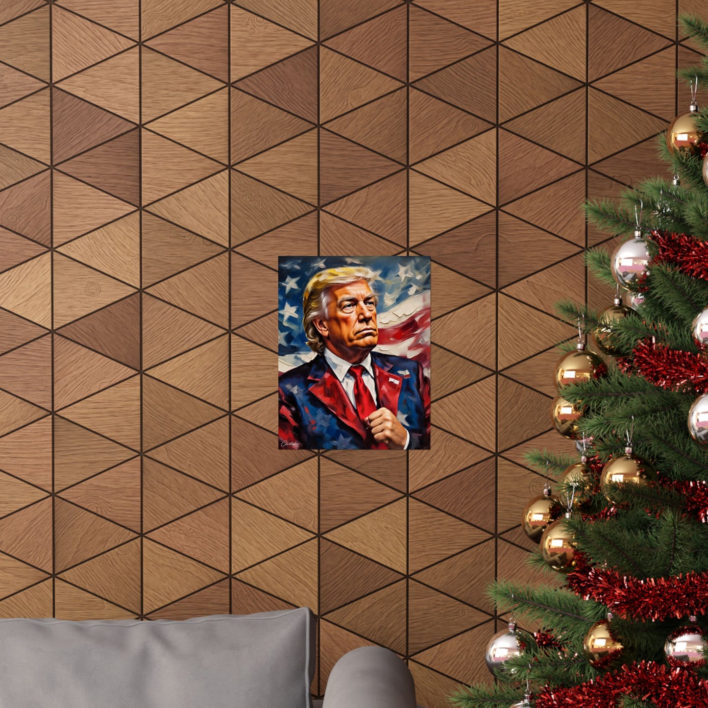 Patriotic Matte Vertical Poster | Political Wall Art, Home Décor, Trump Artwork, Gift for Supporters, Unique Collectible
