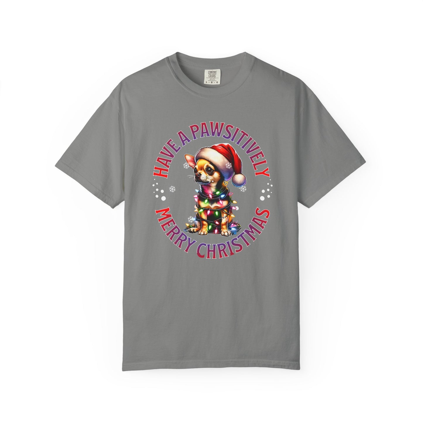 Christmas Puppy T-Shirt — “Have a Pawsitively Merry Christmas” Holiday Tee