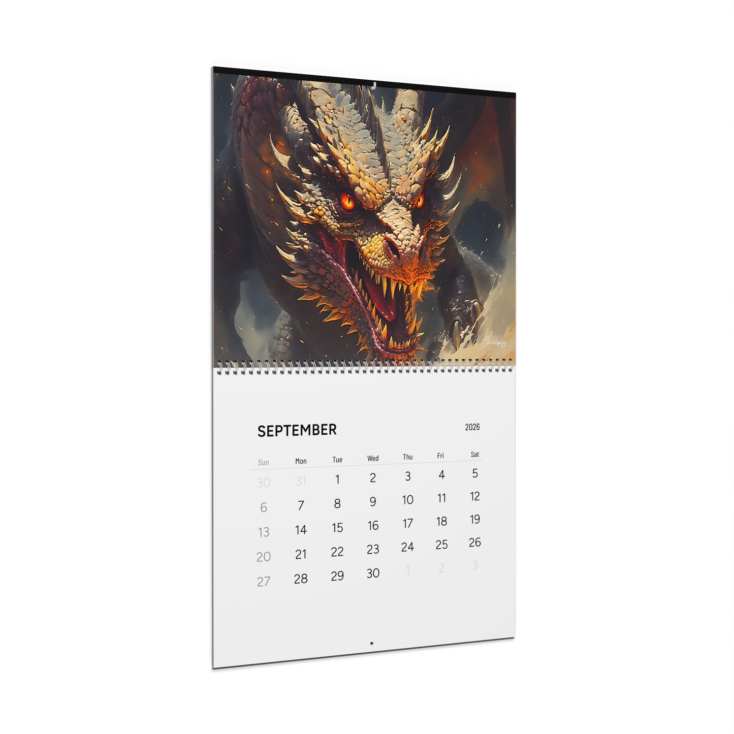 Here there be Dragons Wall Calendars (2026)