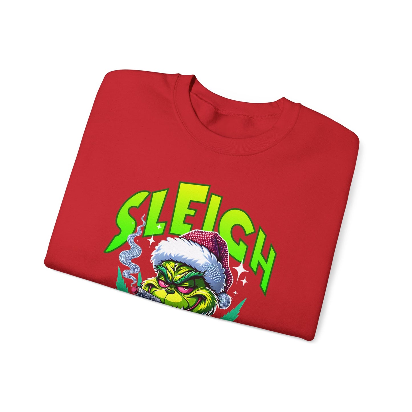 Sweatshirt — "Sleigh Mode" Grinch Holiday Crewneck