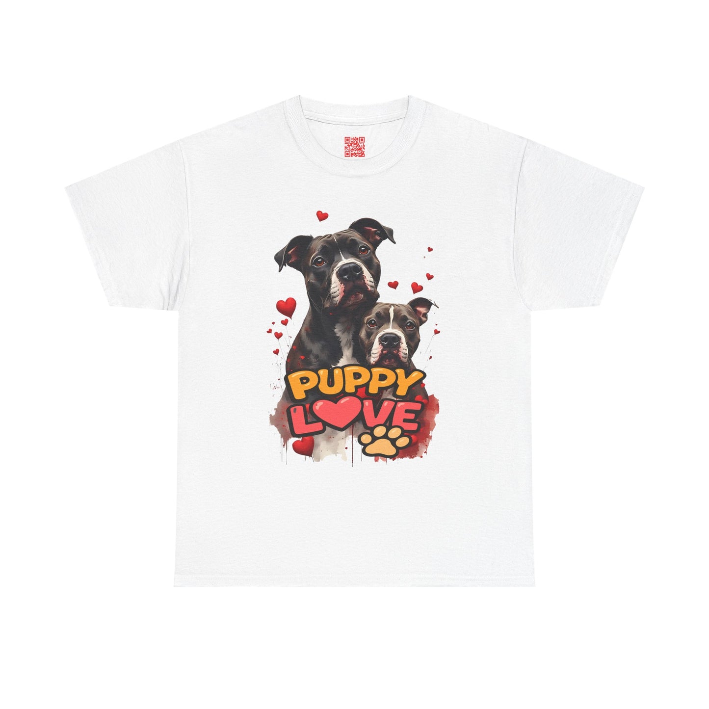 Puppy Love T-Shirt — Cute Dog Hearts Graphic Tee for Dog Lovers