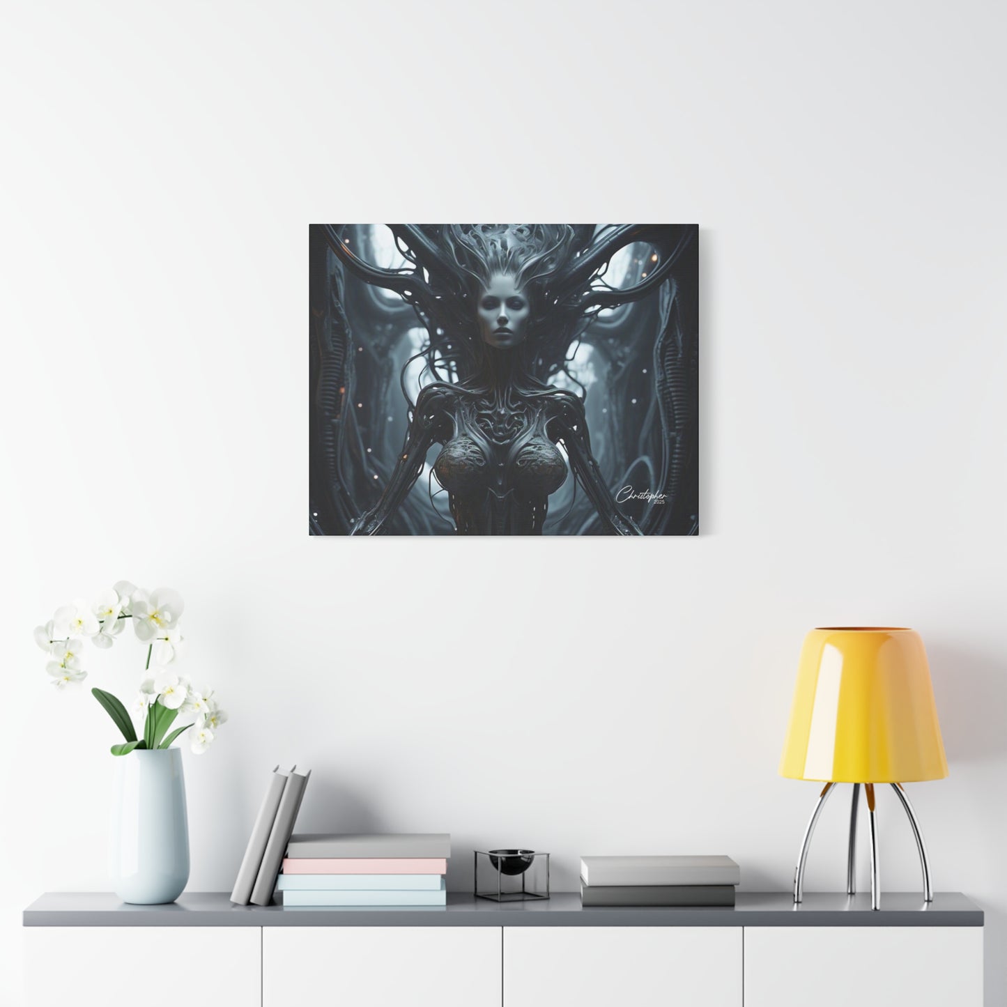 Futuristic Matte Canvas Wall Art – 1.25" Stretched