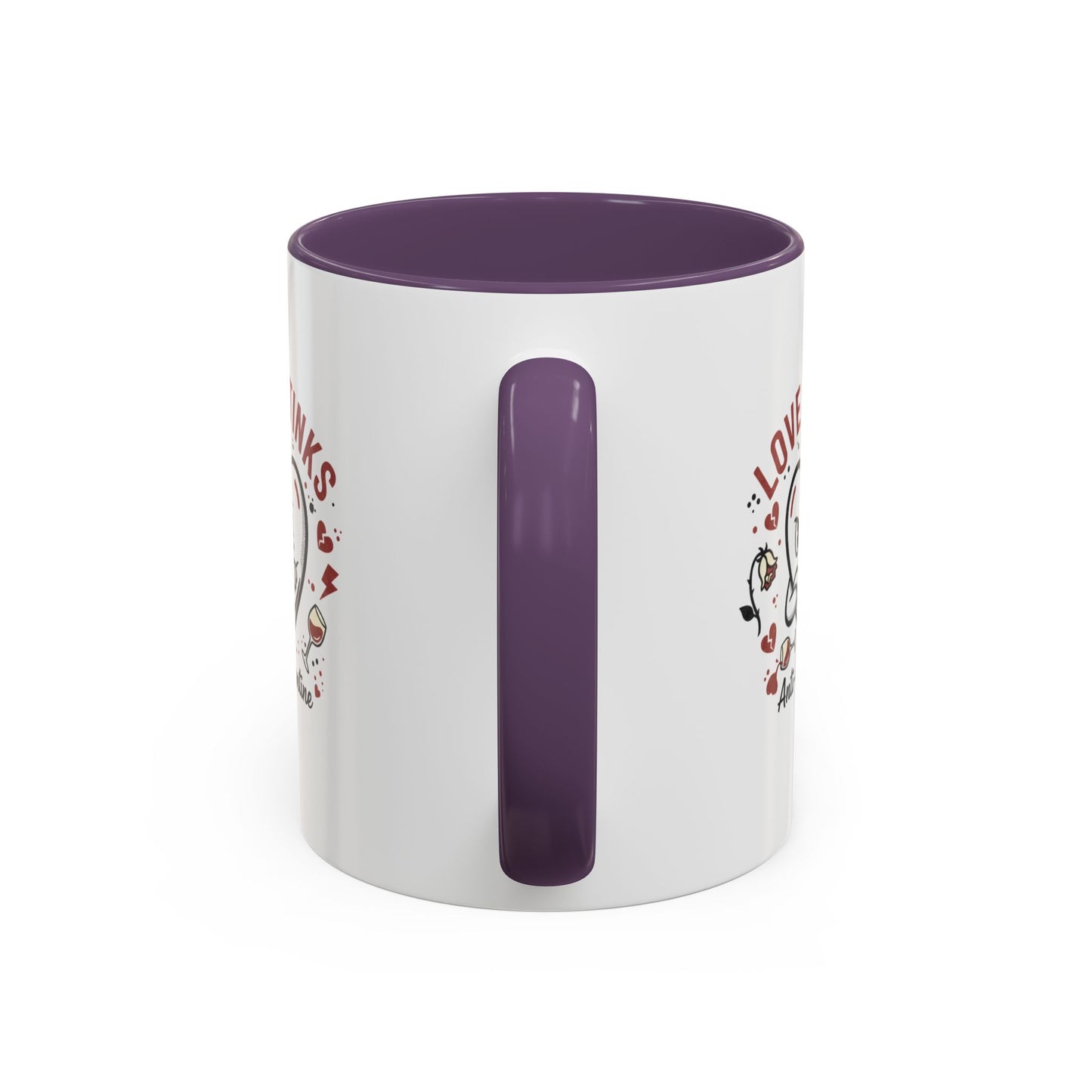 Coffee Mug — "Love Stinks" Anti-Valentine Heart Accent Mug (11/15oz)