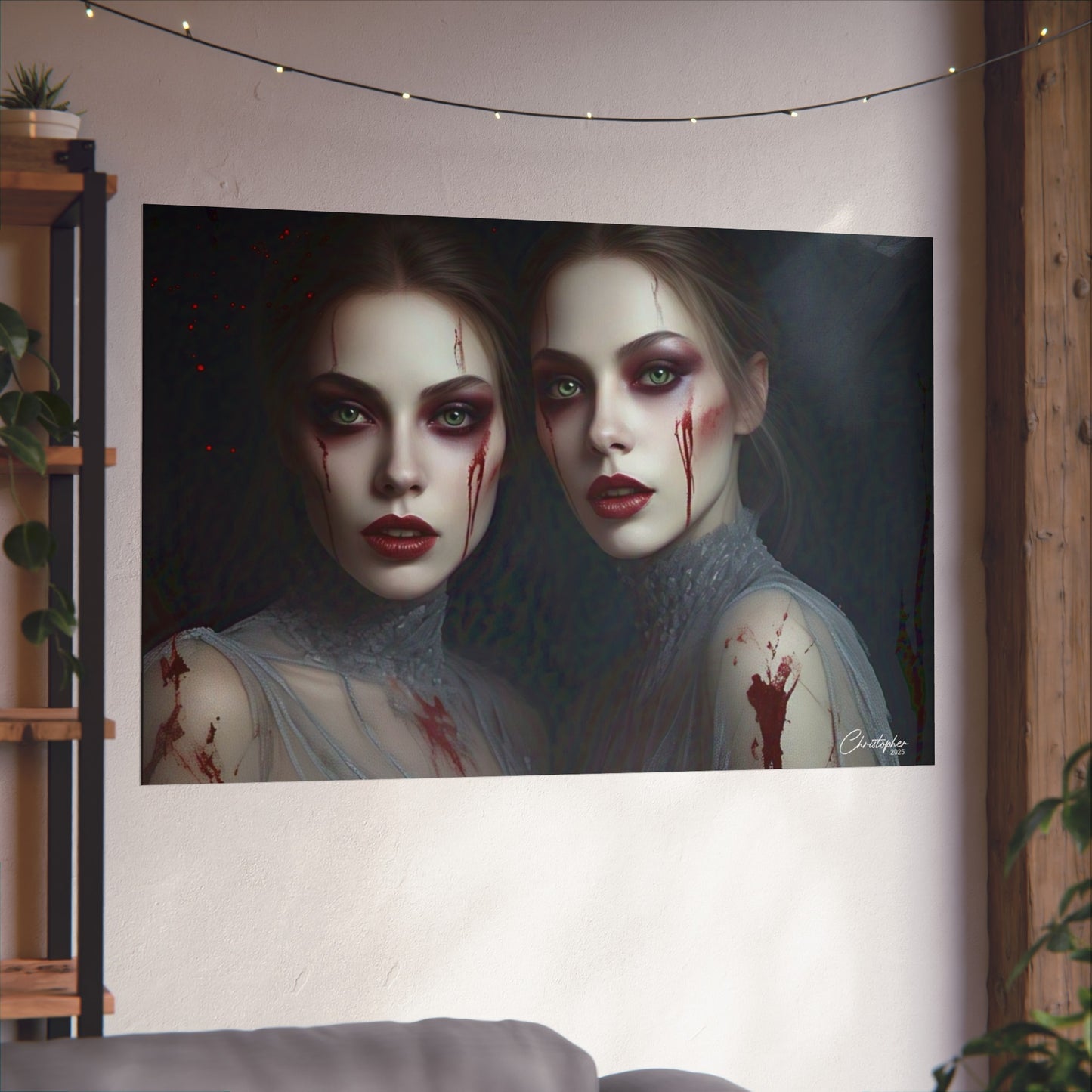 Eerie Fine Art Poster, Dark Fantasy Wall Art, Gothic Decor, Spooky Home Aesthetic, Halloween Wall Art