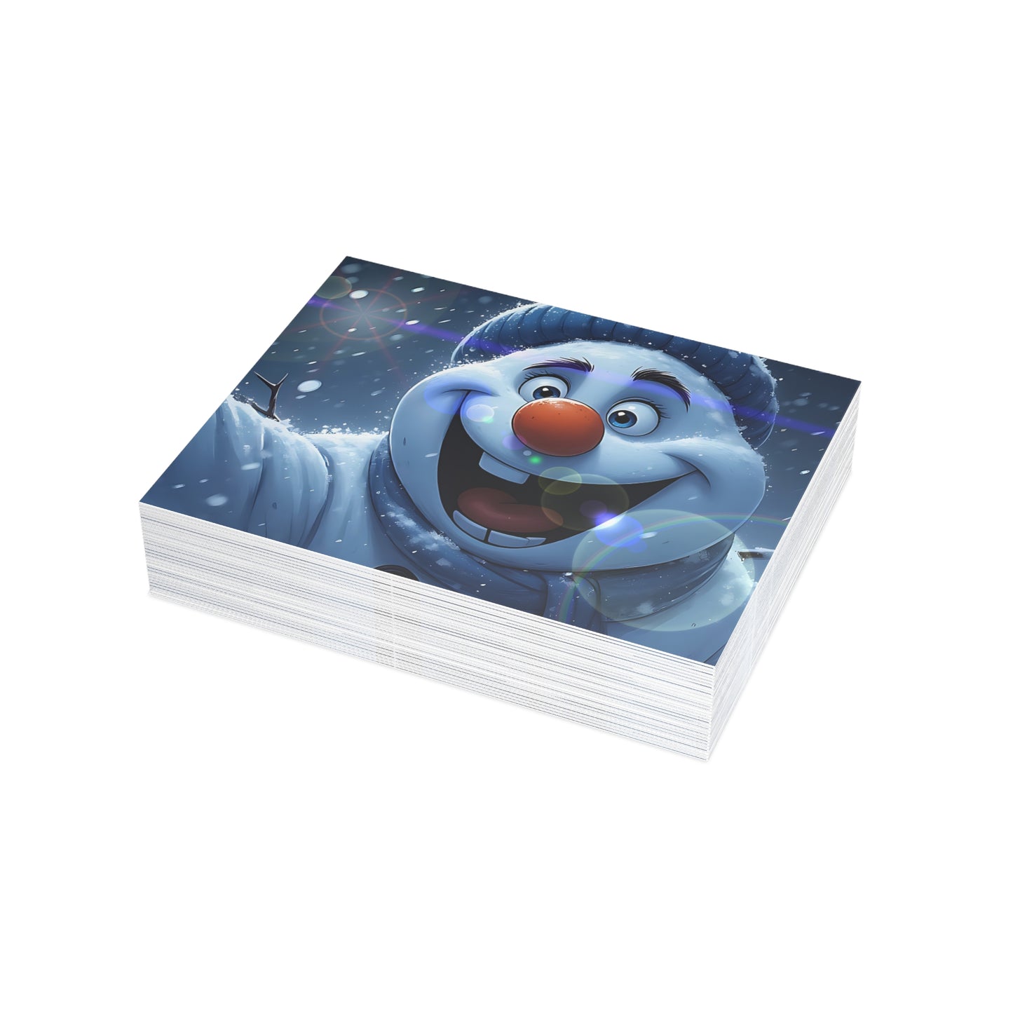 Happy Snowman (Christmas Selfies) Postcard Bundles (envelopes included)