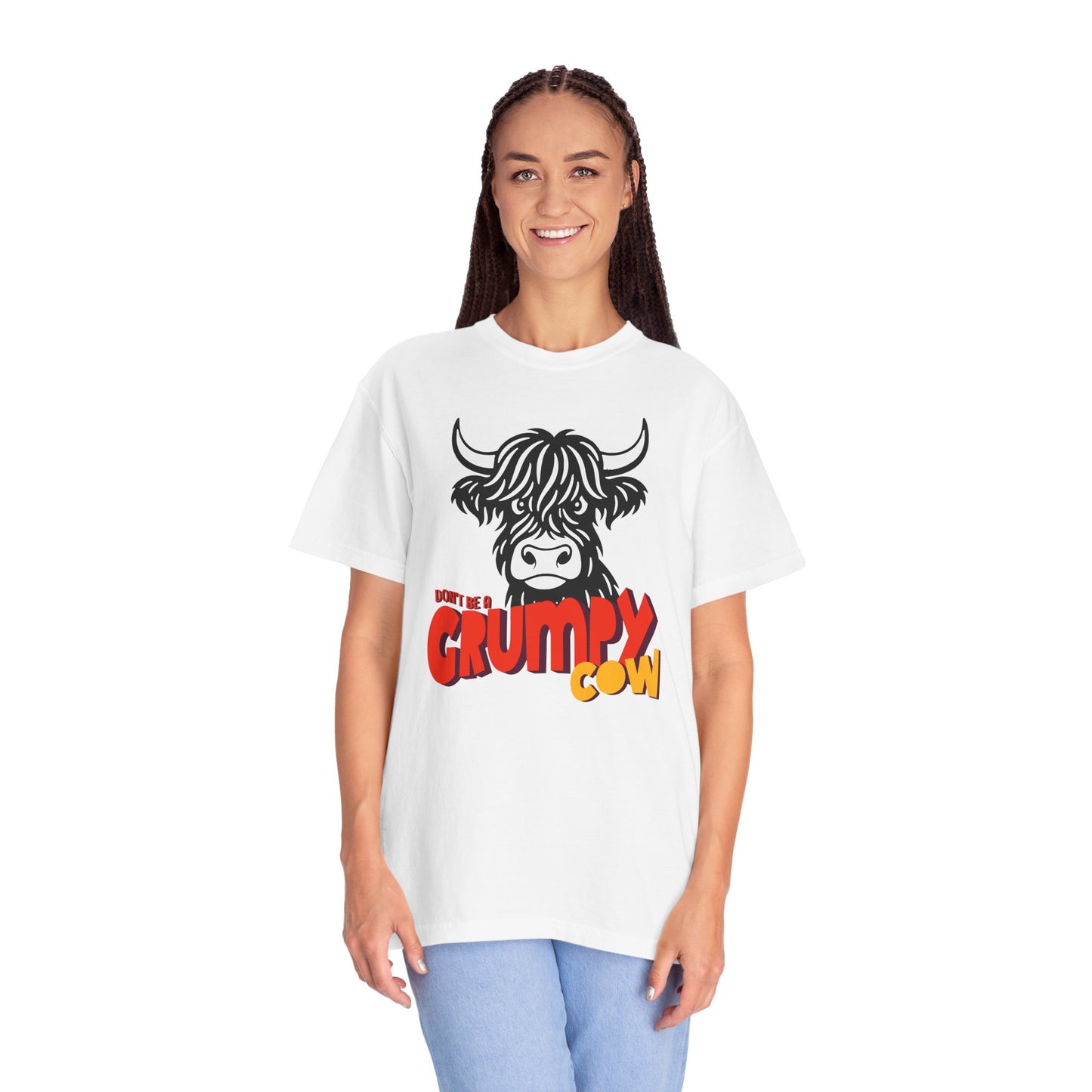 Grumpy Cow T-Shirt — Funny Highland Cow Graphic Tee