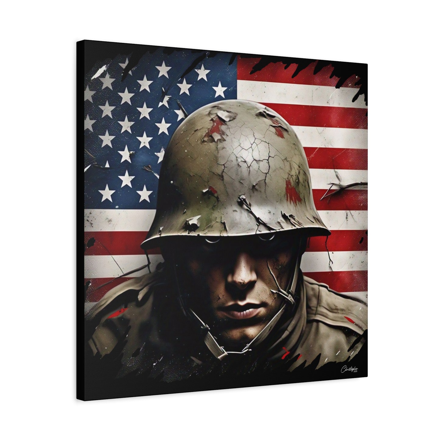 Military-Themed Canvas Art, Military Canvas Print, Wall Art for Veterans, Patriotic Home Decor, Gift for Army, Military Artwork, [...]