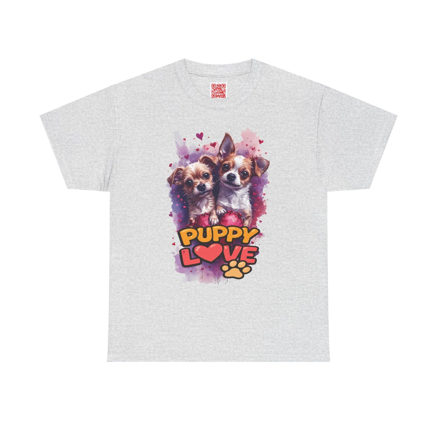 Puppy Love T‑Shirt – Cute Paw Print Dog Tee for Dog Lovers
