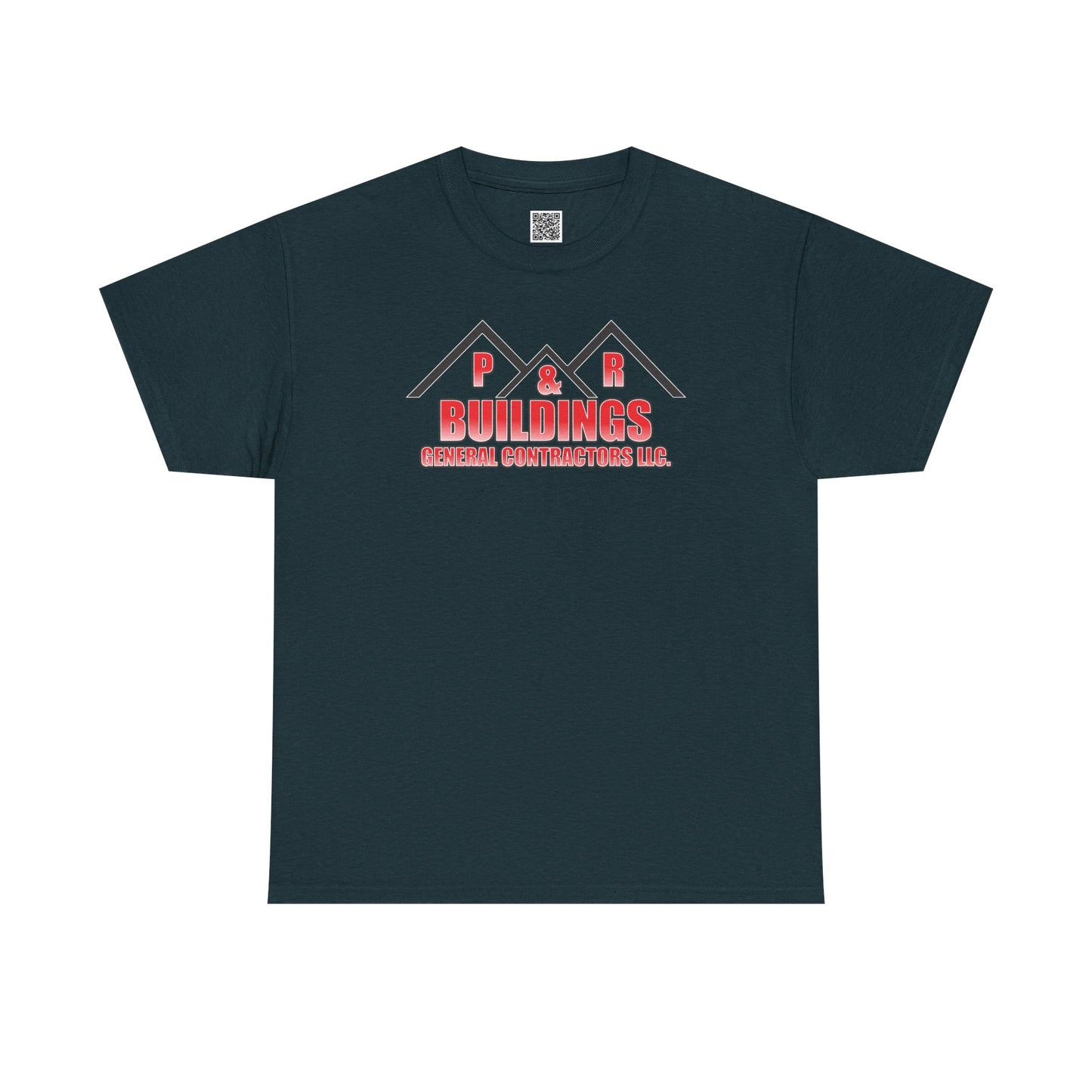 P&R BUILDINGS Logo Tee — Built Kings Contractor T‑Shirt (Phone & License Info on Back)