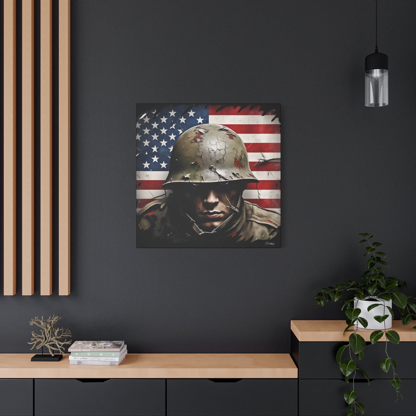 Military-Themed Canvas Art, Military Canvas Print, Wall Art for Veterans, Patriotic Home Decor, Gift for Army, Military Artwork, [...]