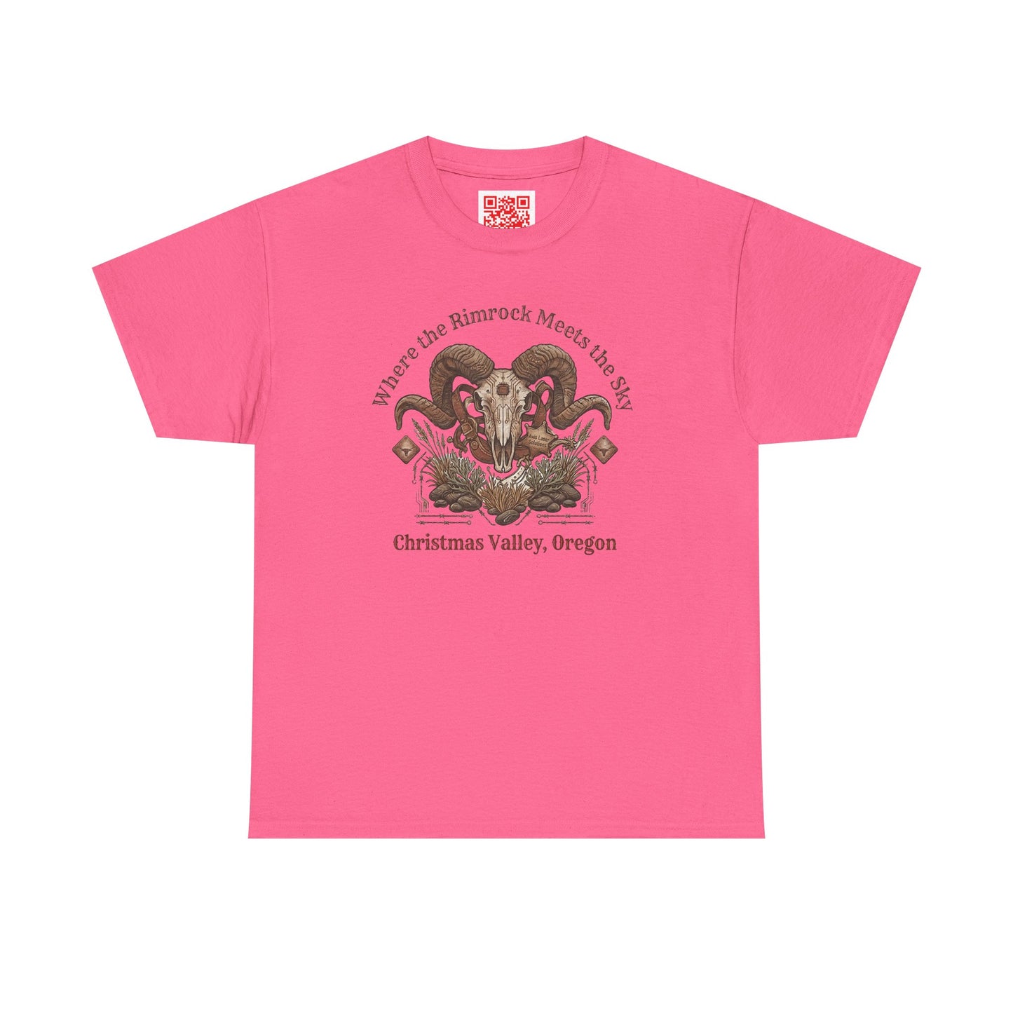 Ram Skull Graphic Tee — Christmas Valley, Oregon Vintage Desert Vibe
