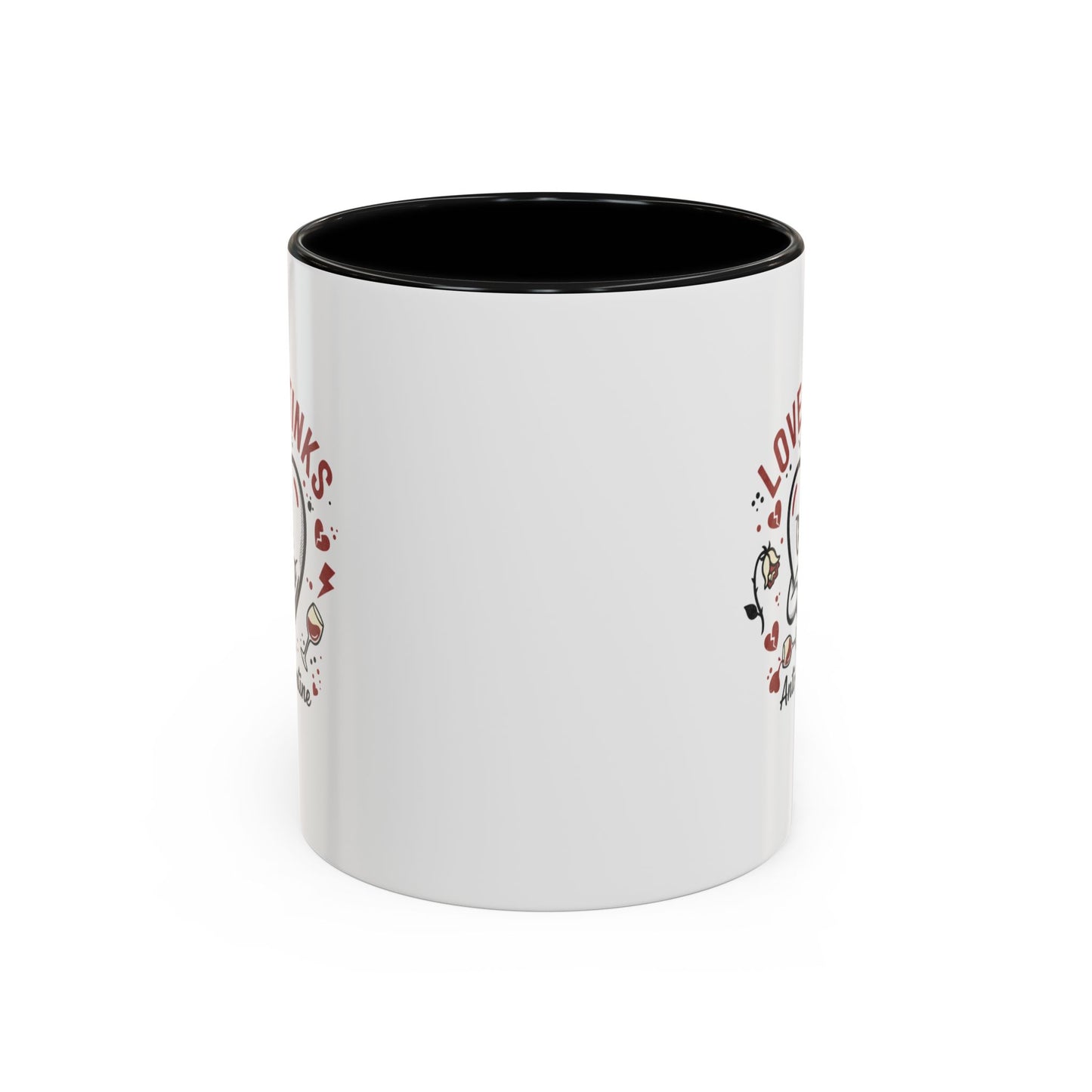 Coffee Mug — "Love Stinks" Anti-Valentine Heart Accent Mug (11/15oz)