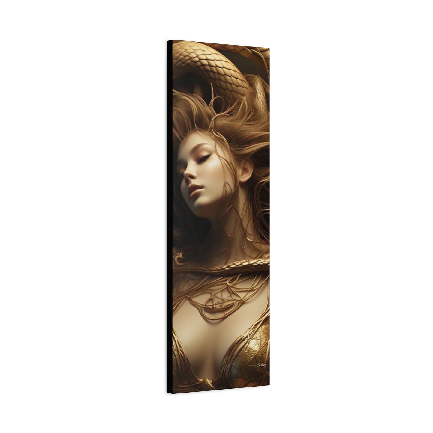 Goddess of Serpents Canvas Art - Stretched Matte Wall Decor