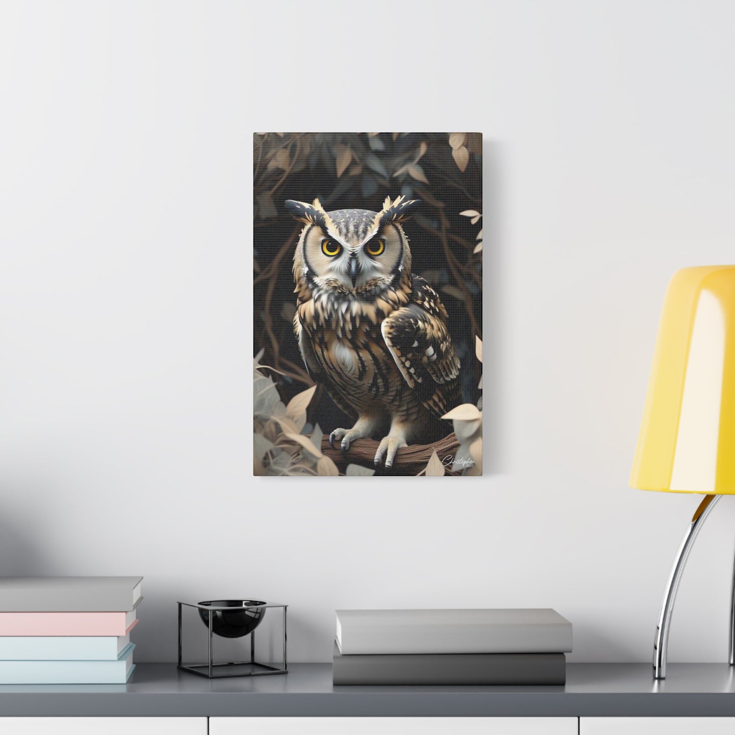 Realistic Owl Canvas Art - Nature Wall Decor for Home & Office