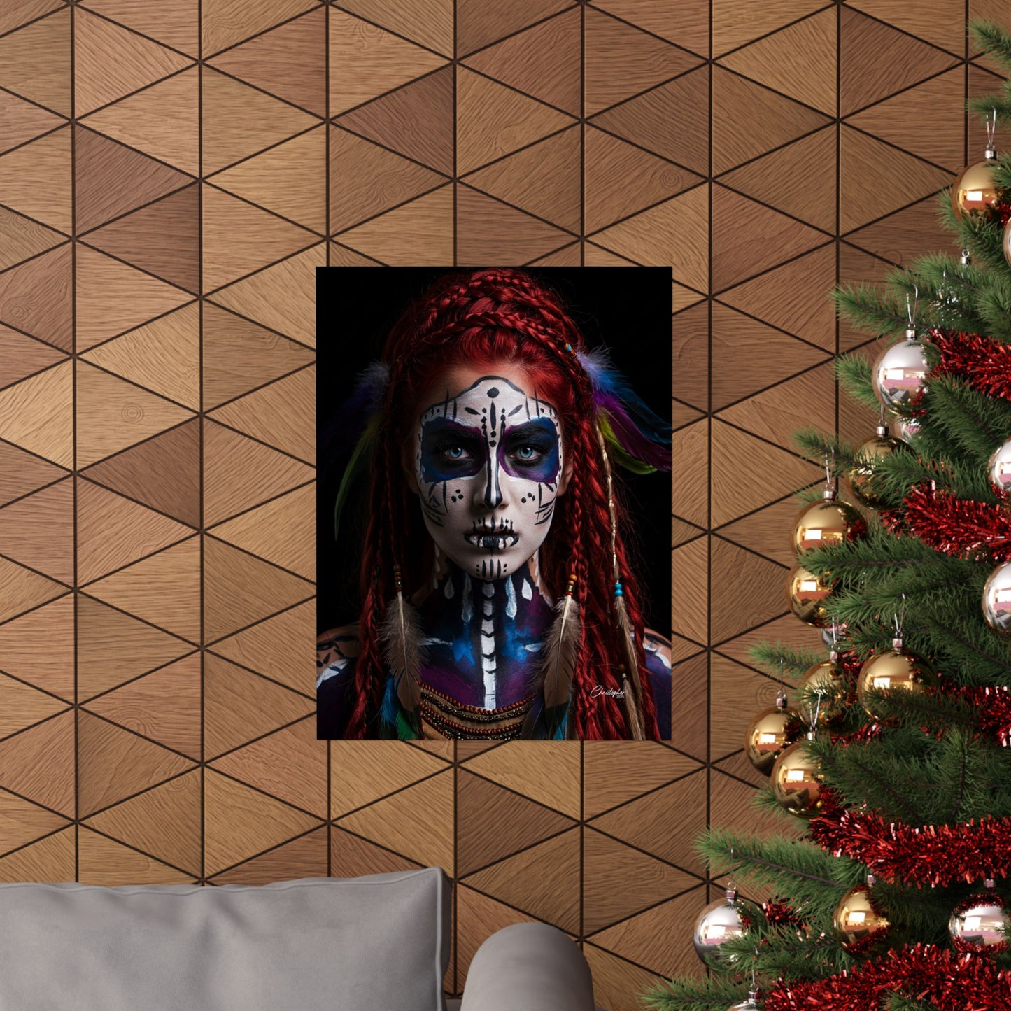 Bohemian Wall Art Print, Tribal Vertical Poster