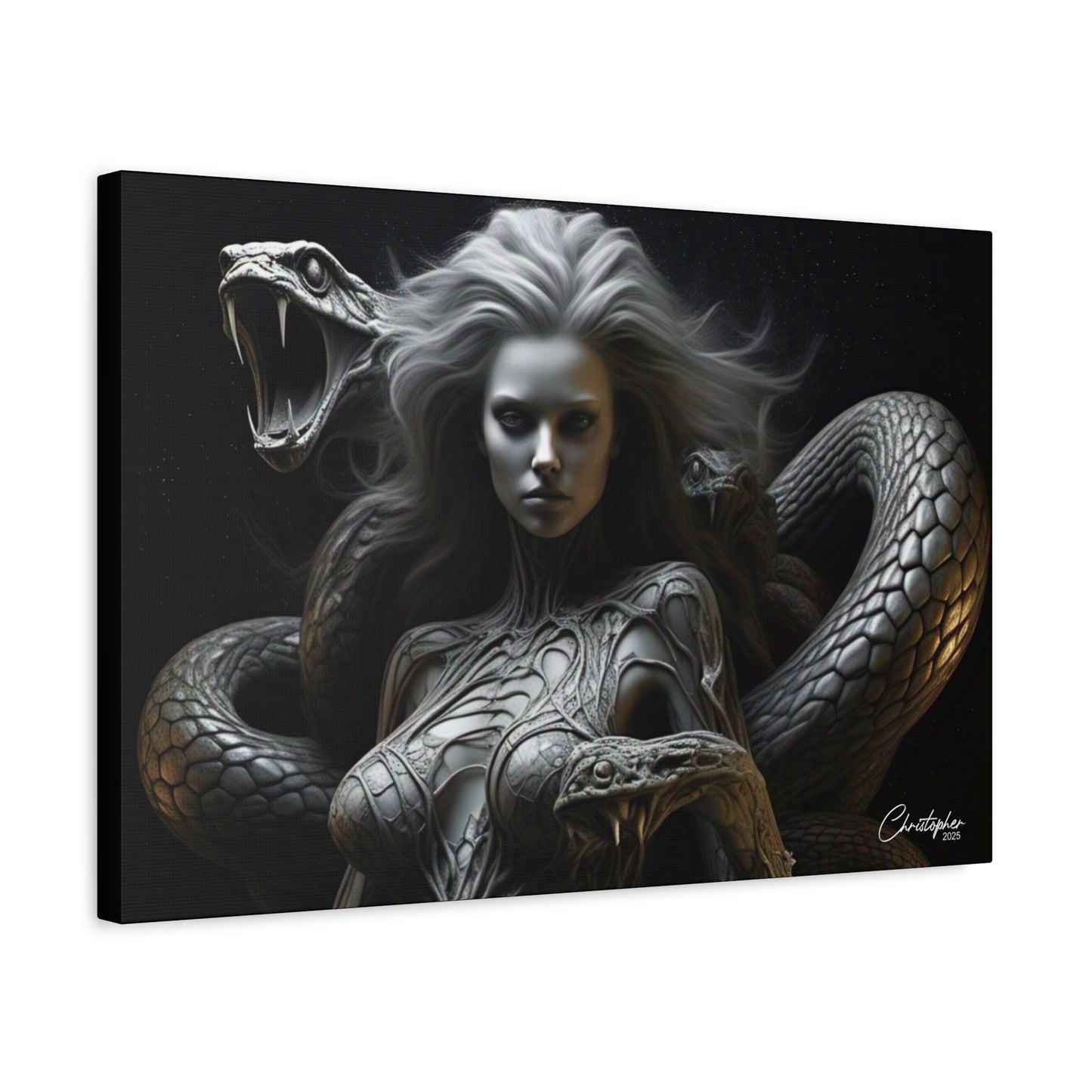 Serpent Goddess Matte Canvas Wall Art