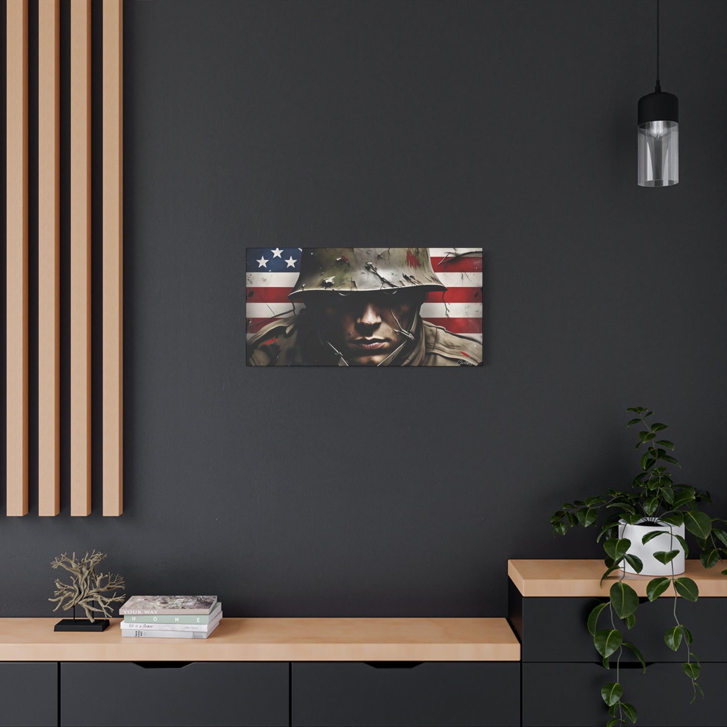 Military-Themed Canvas Art, Military Canvas Print, Wall Art for Veterans, Patriotic Home Decor, Gift for Army, Military Artwork, [...]