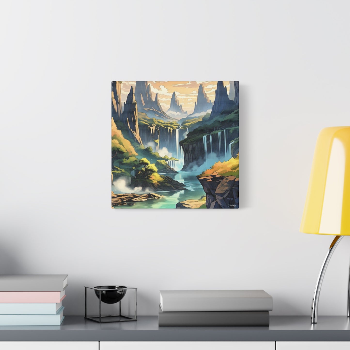 Serene Landscape Canvas Wall Art, Nature Home Decor, Tranquil Living Room Accent, Gift for Nature Lovers, Gallery Wall Piece