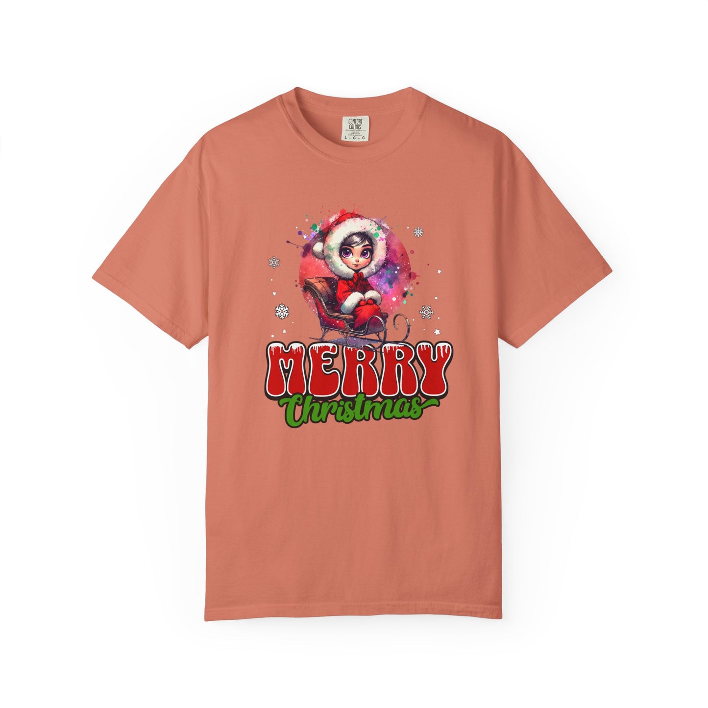 Merry Christmas Unisex Garment-Dyed T-Shirt