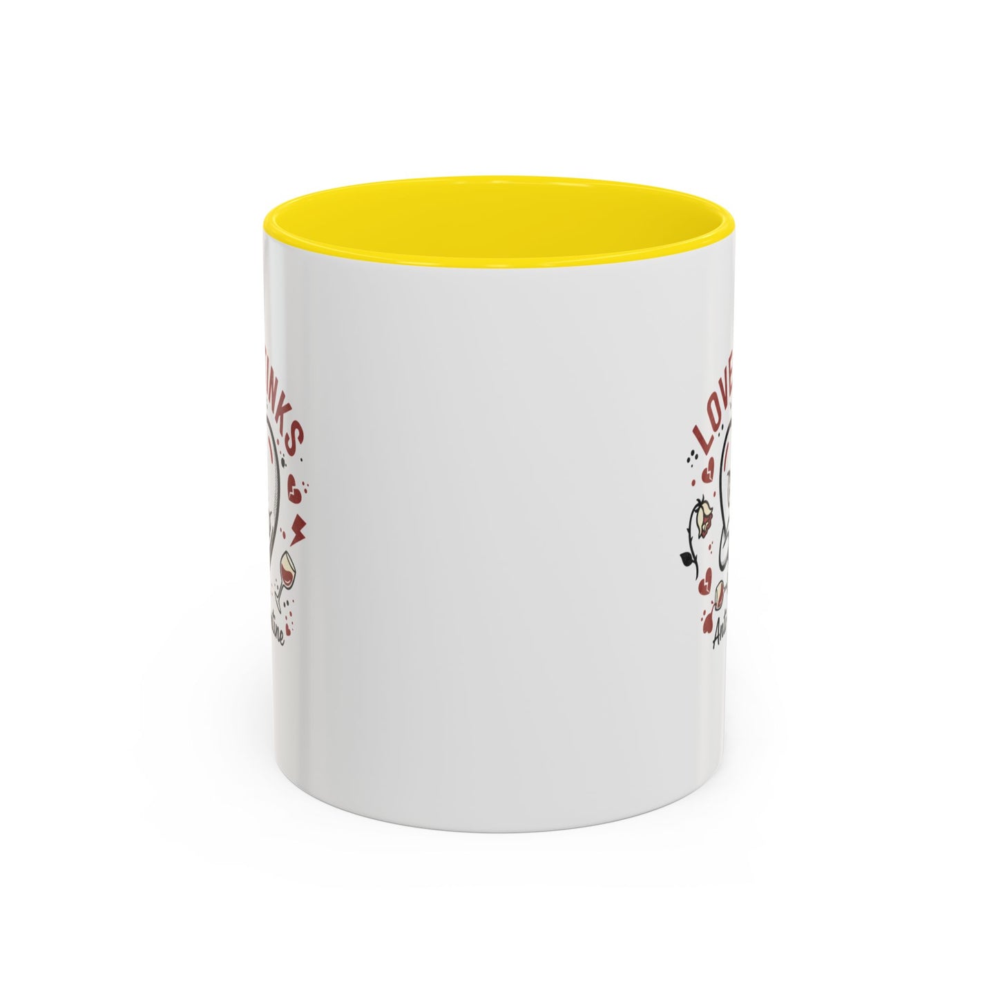Coffee Mug — "Love Stinks" Anti-Valentine Heart Accent Mug (11/15oz)