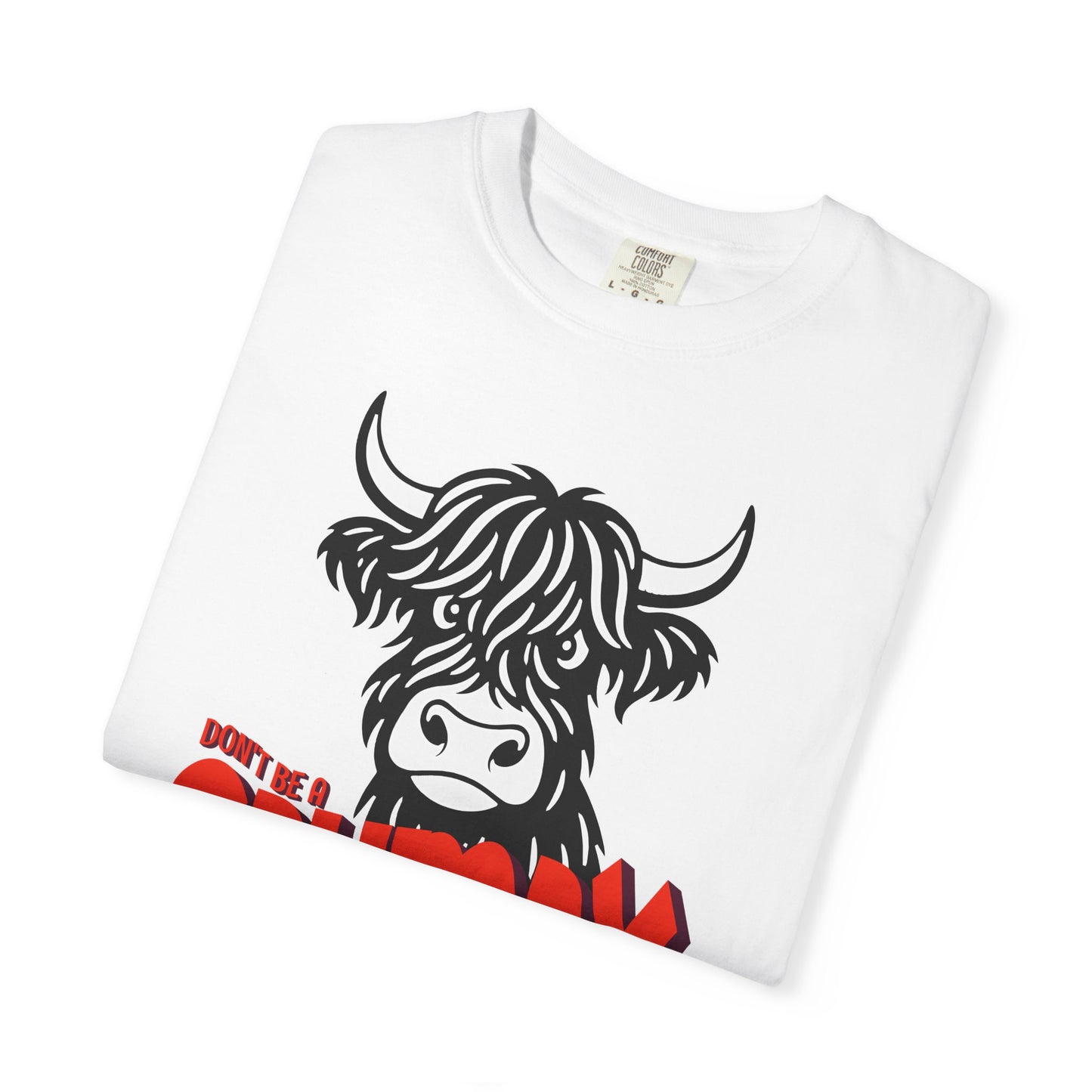 Grumpy Cow T-Shirt — Funny Highland Cow Graphic Tee
