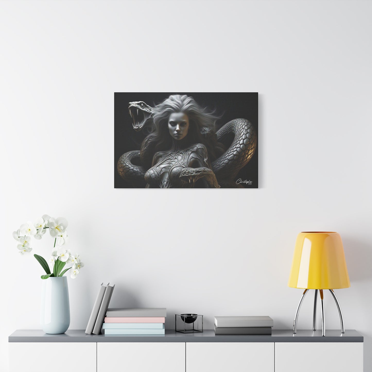 Serpent Goddess Matte Canvas Wall Art