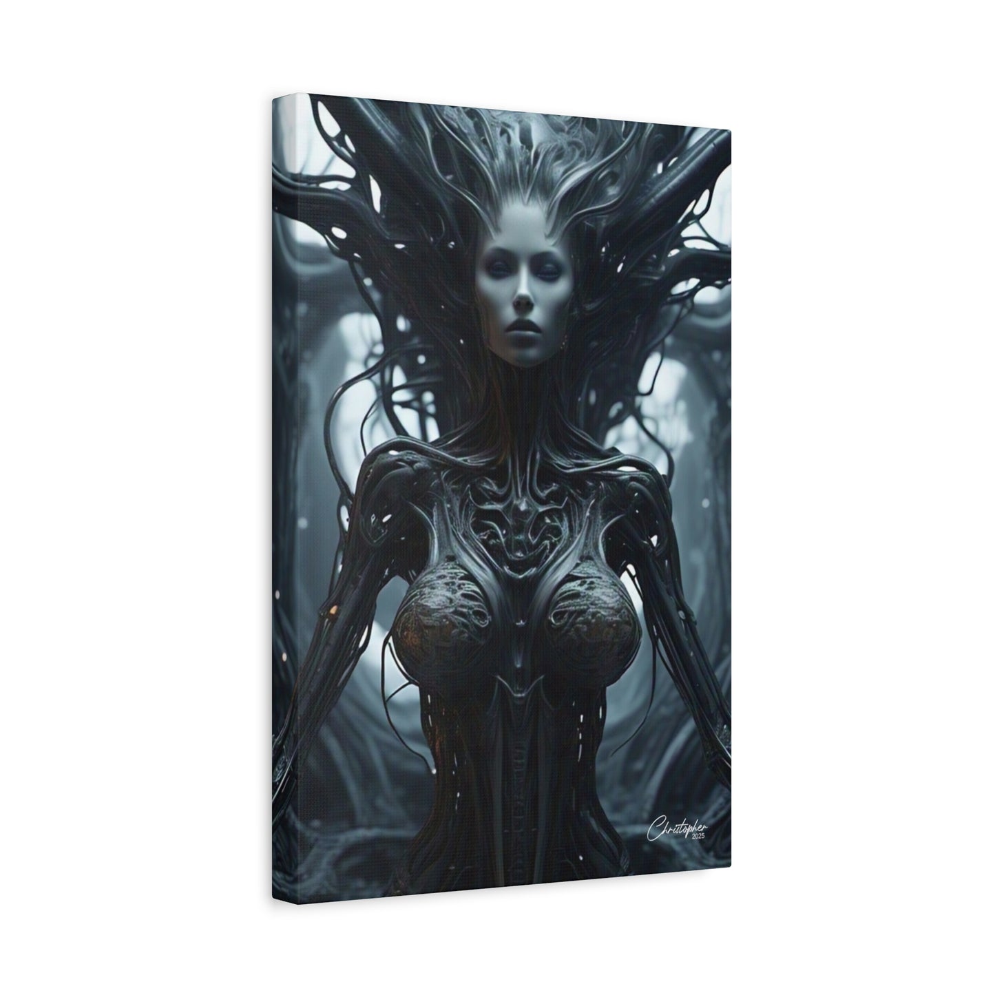 Futuristic Matte Canvas Wall Art – 1.25" Stretched