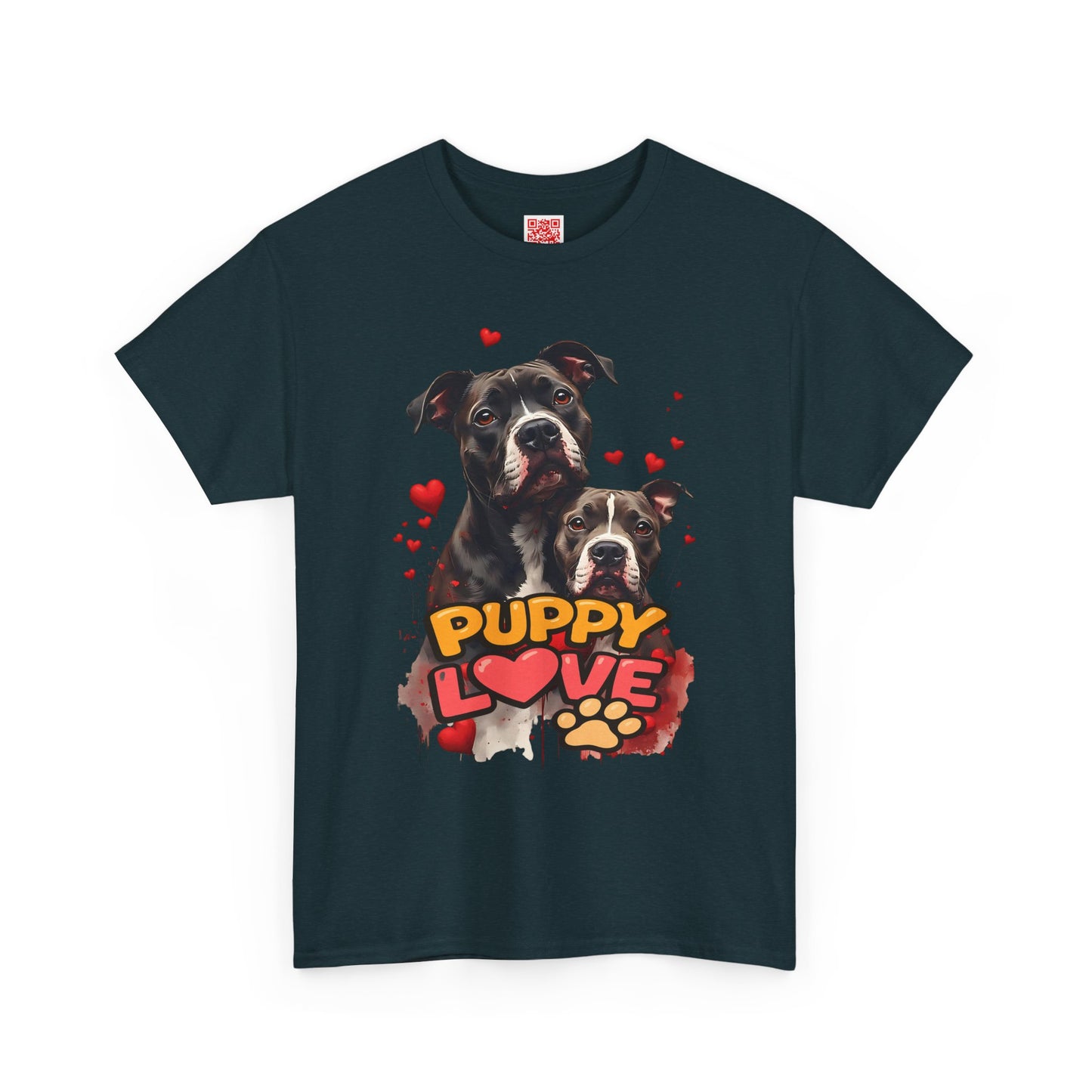 Puppy Love T-Shirt — Cute Dog Hearts Graphic Tee for Dog Lovers