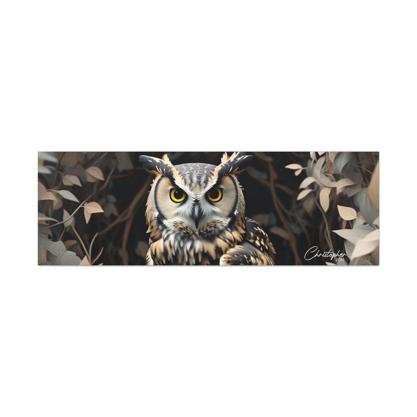 Realistic Owl Canvas Art - Nature Wall Decor for Home & Office