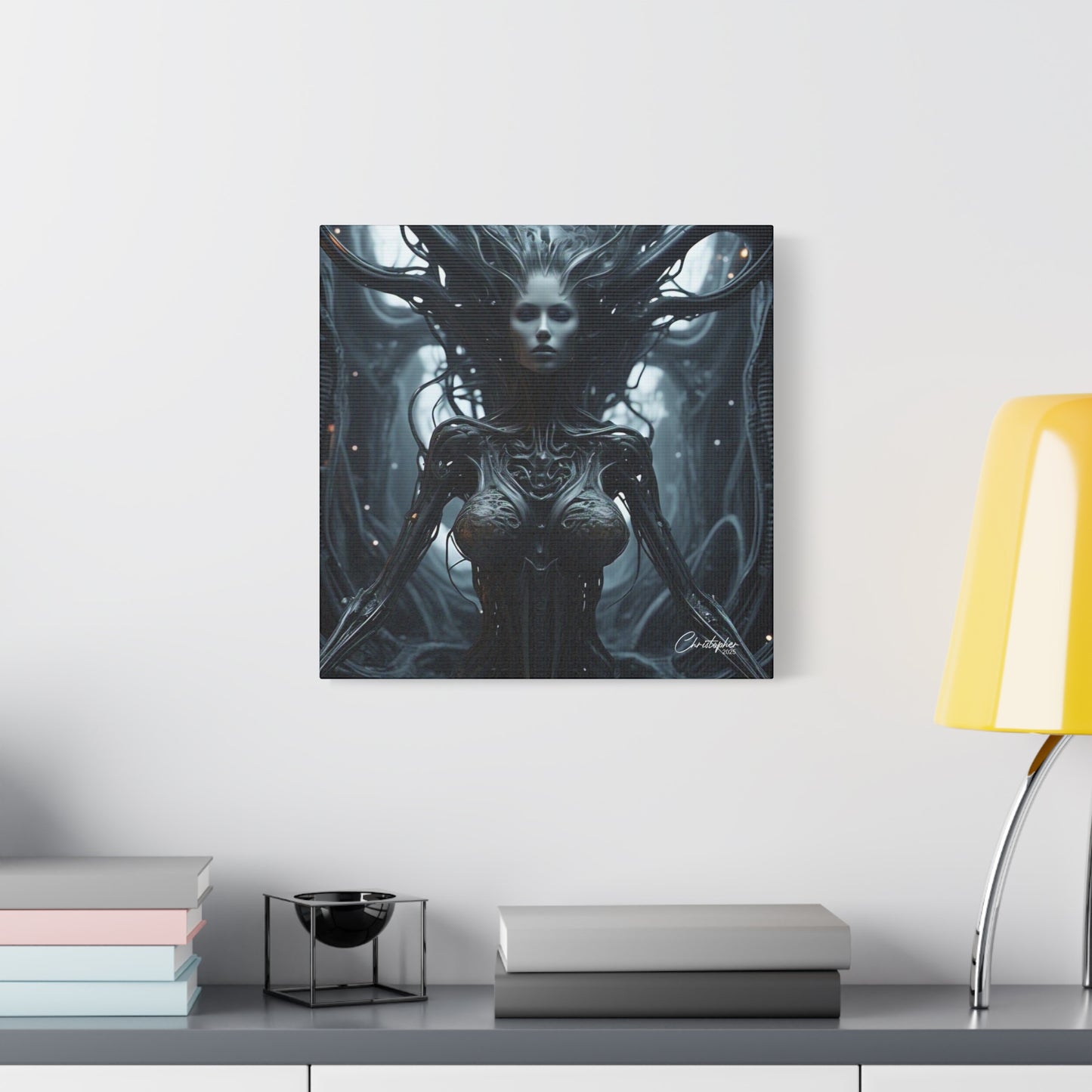 Futuristic Matte Canvas Wall Art – 1.25" Stretched