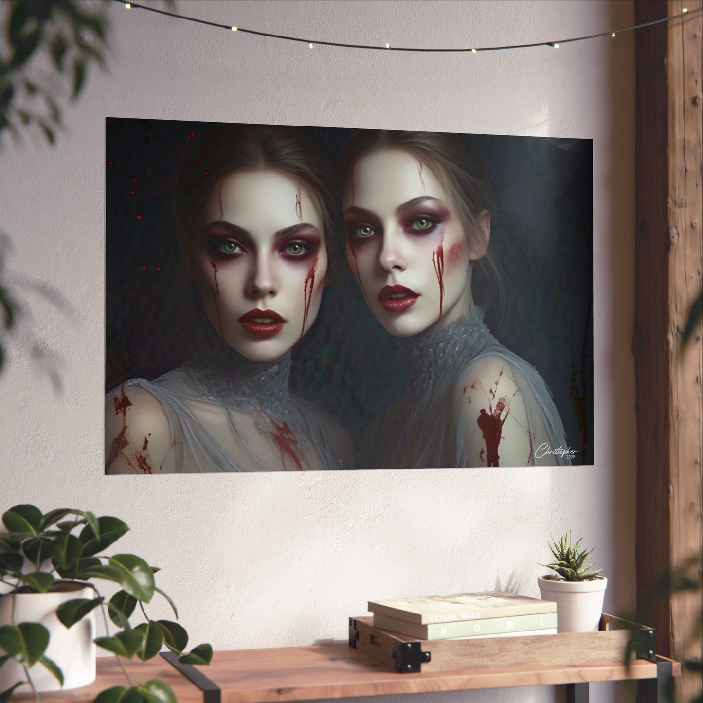 Eerie Fine Art Poster, Dark Fantasy Wall Art, Gothic Decor, Spooky Home Aesthetic, Halloween Wall Art
