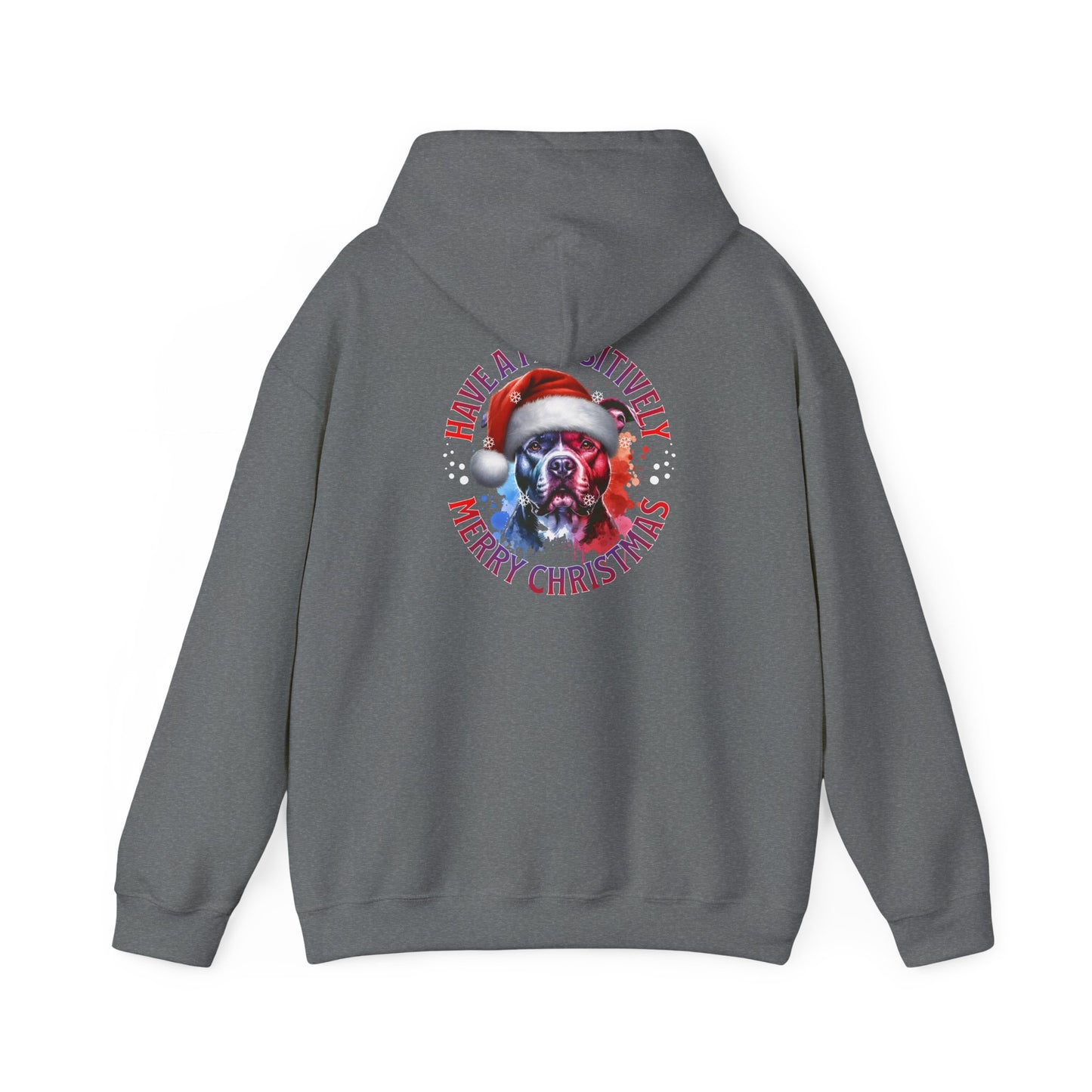 Christmas Pack Pit Bull Hoodie – "Have a Pawsitively Merry Christmas" Festive Sweatshirt