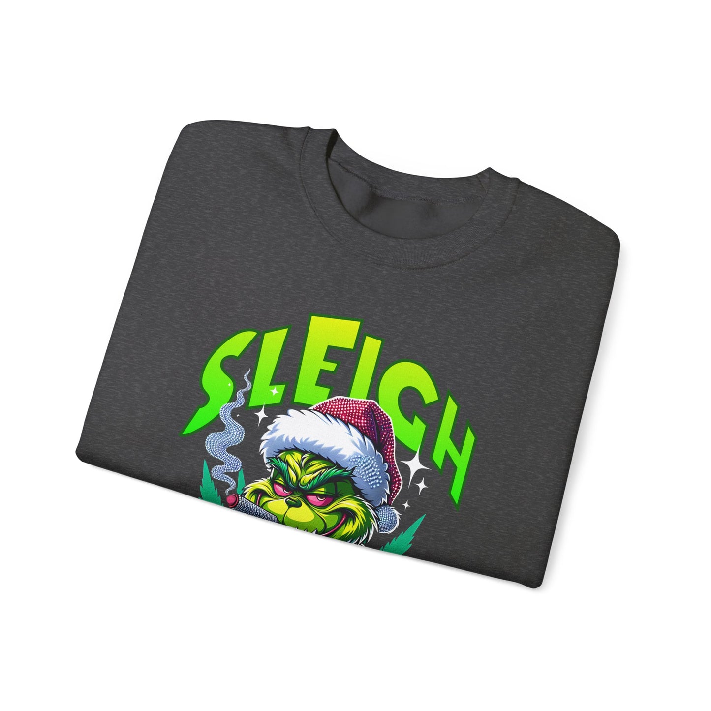 Sweatshirt — "Sleigh Mode" Grinch Holiday Crewneck