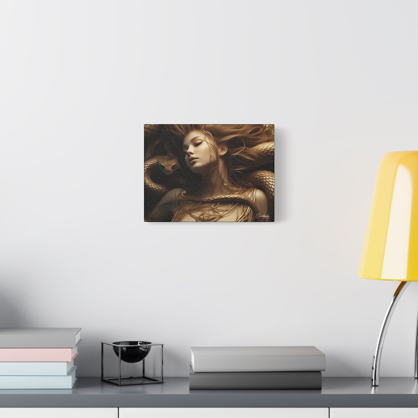 Goddess of Serpents Canvas Art - Stretched Matte Wall Decor