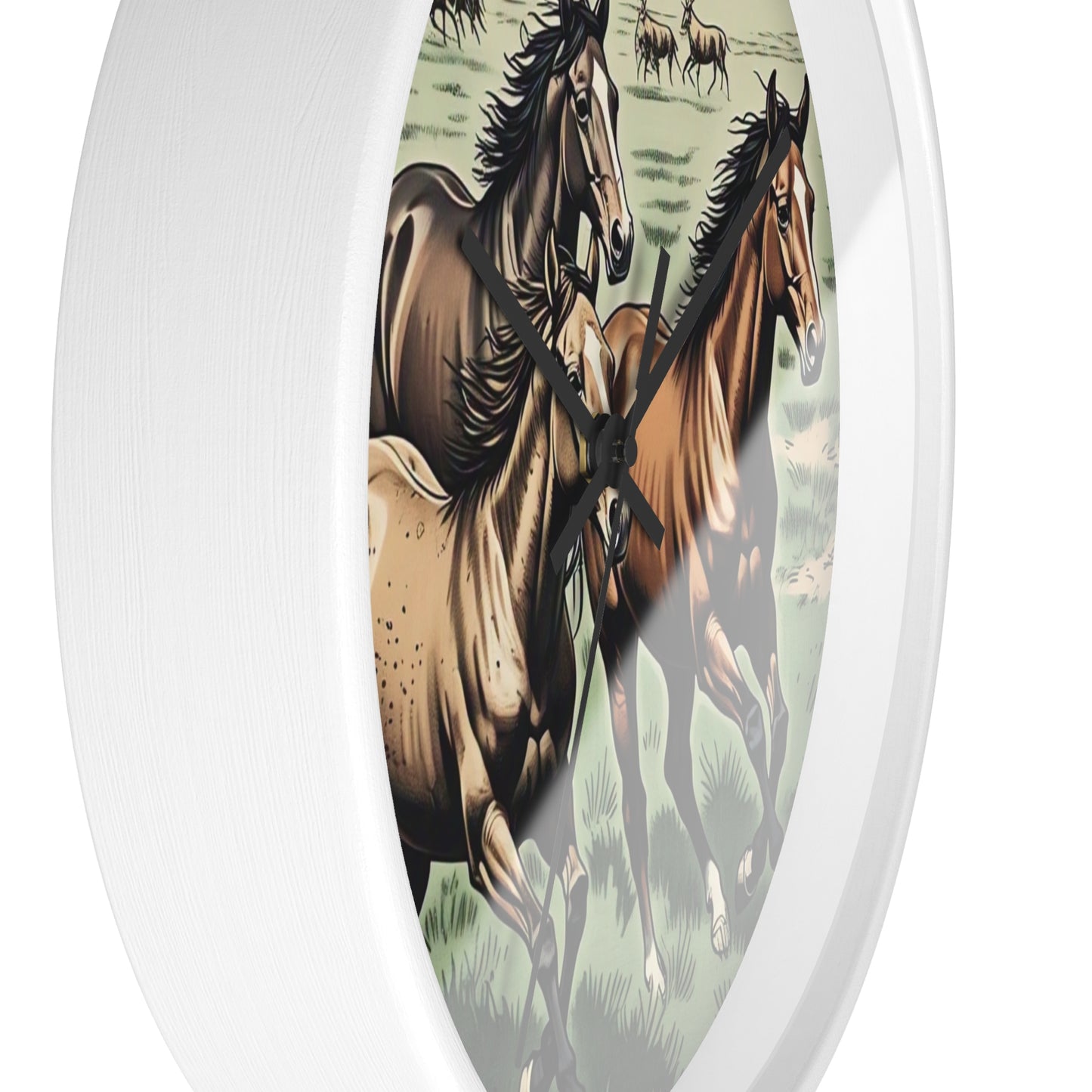 Rustic Horse Wall Clock - Equestrian Decor, Farmhouse Style, Gift for Horse Lovers, Country Home Decor, Western Wall Art