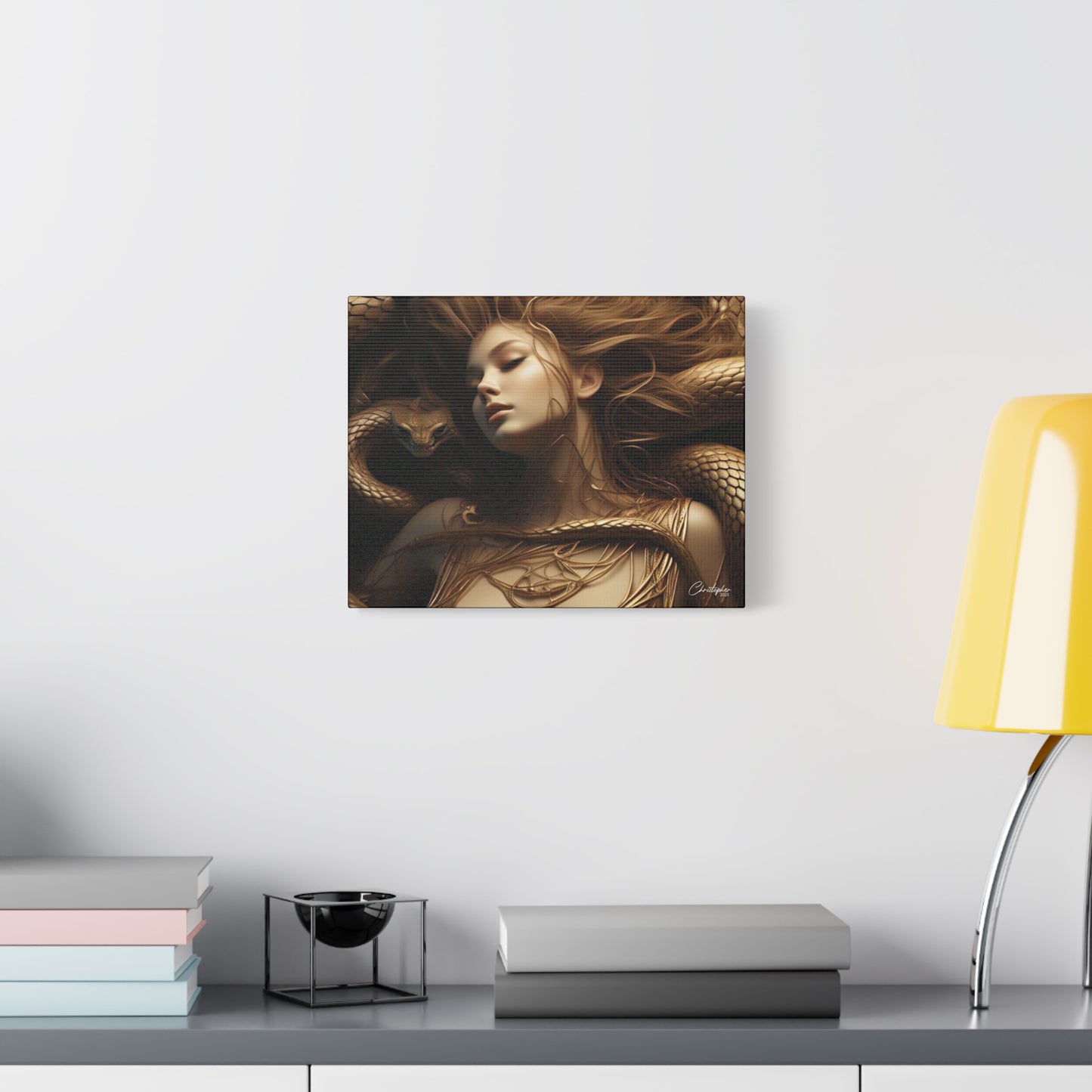 Goddess of Serpents Canvas Art - Stretched Matte Wall Decor