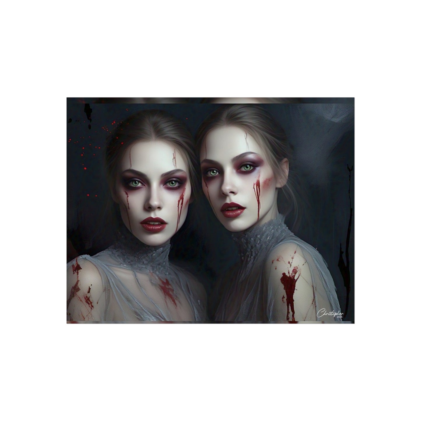 Eerie Fine Art Poster, Dark Fantasy Wall Art, Gothic Decor, Spooky Home Aesthetic, Halloween Wall Art