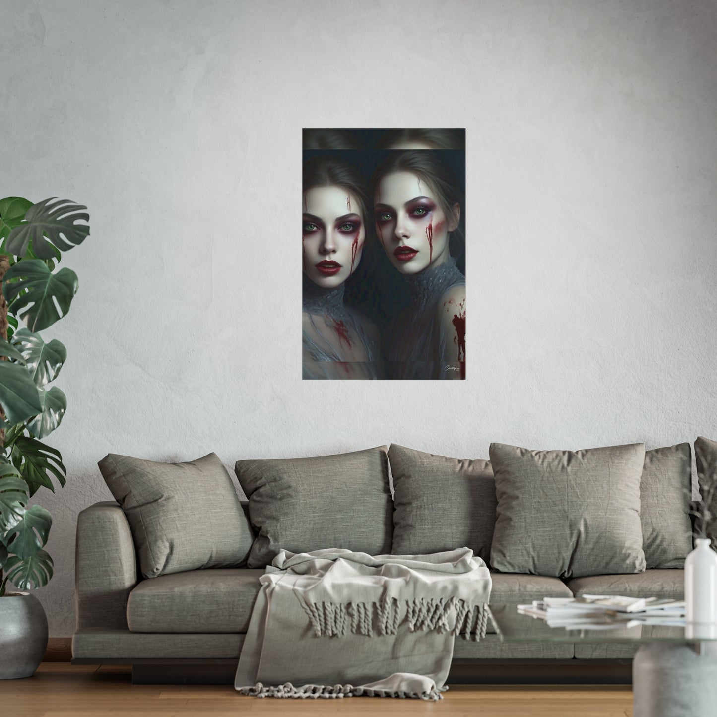 Eerie Fine Art Poster, Dark Fantasy Wall Art, Gothic Decor, Spooky Home Aesthetic, Halloween Wall Art
