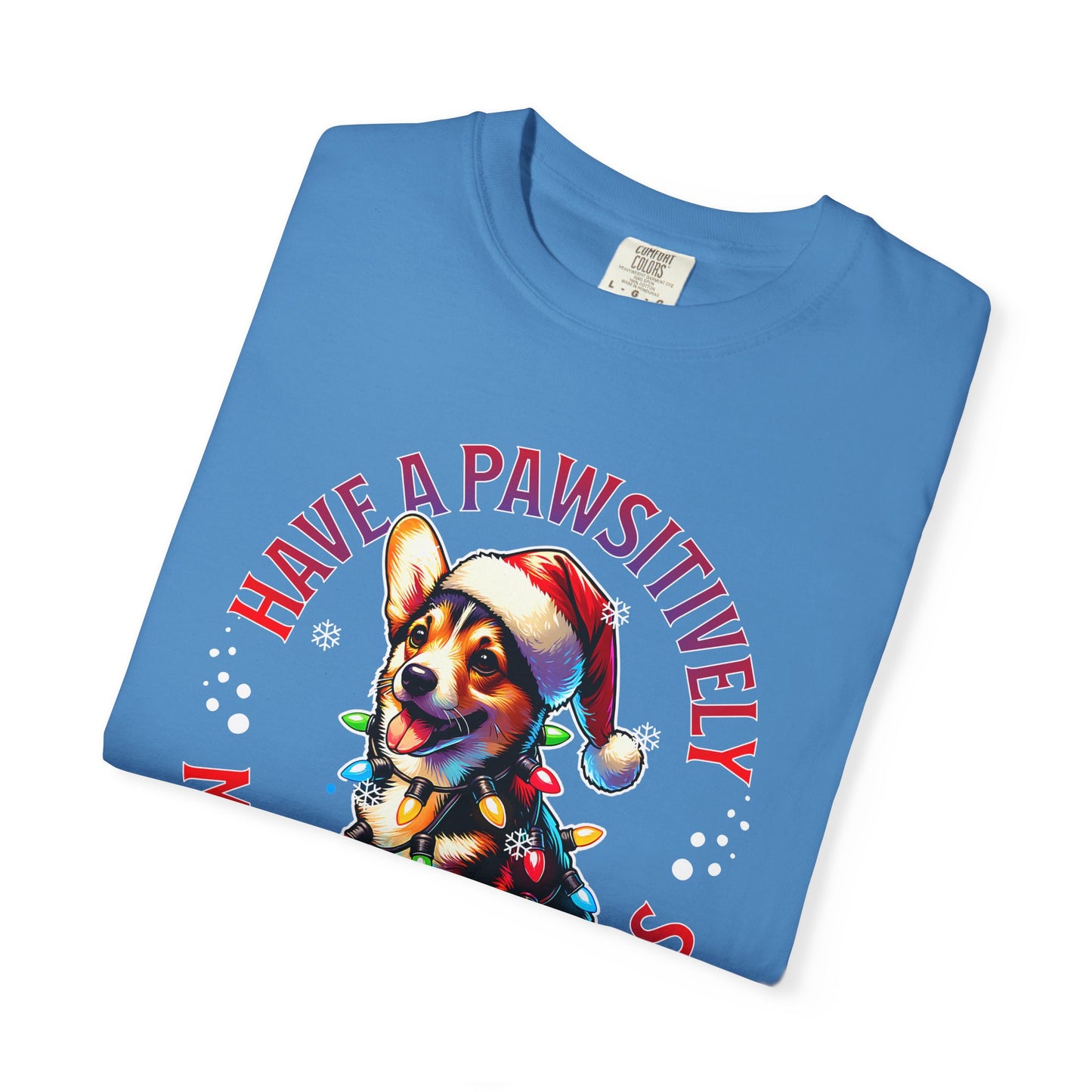 Christmas Corgi T-Shirt – "Have a Pawsitively Merry Christmas" Holiday Tee