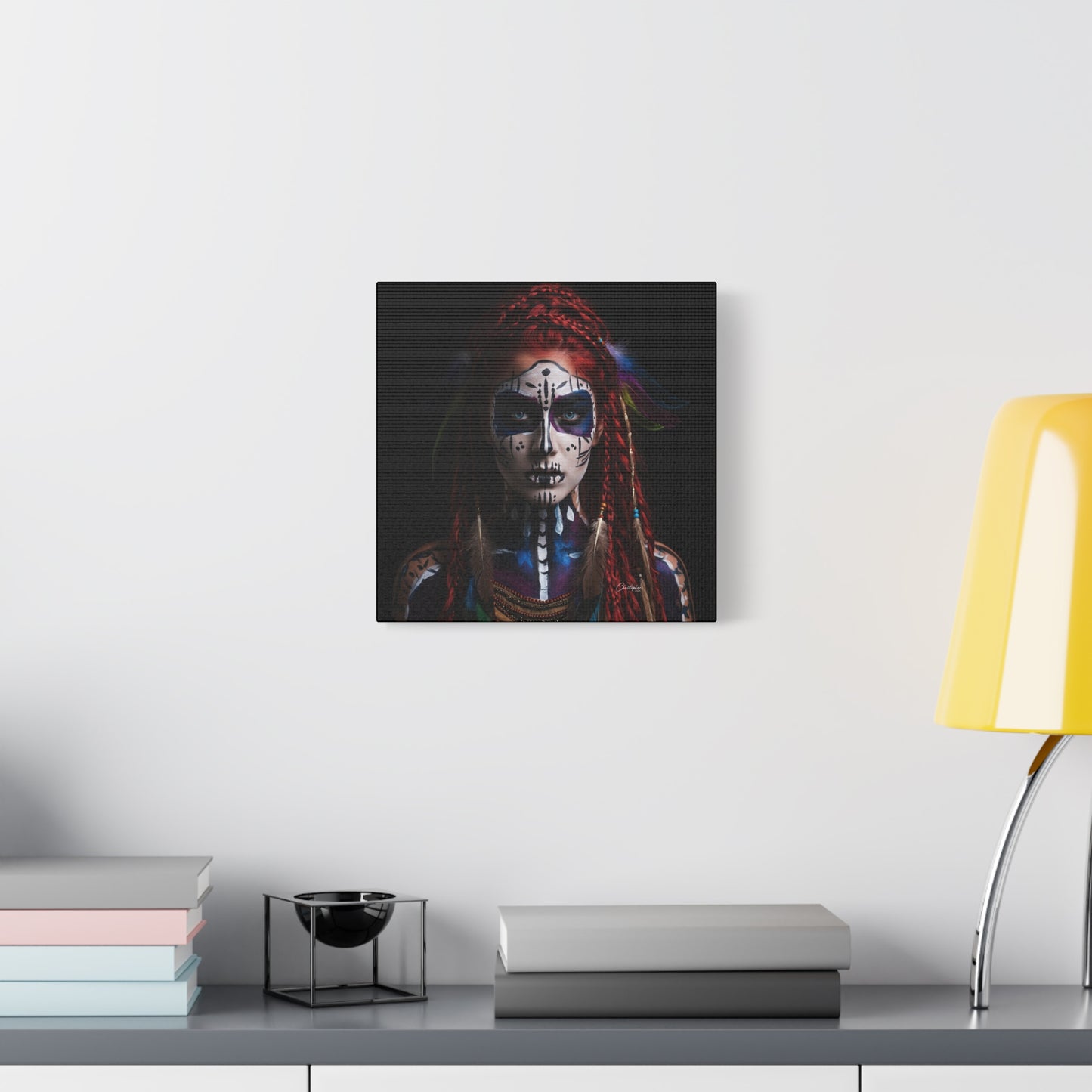Colorful Tribal Art Canvas Print - Bohemian Home Decor