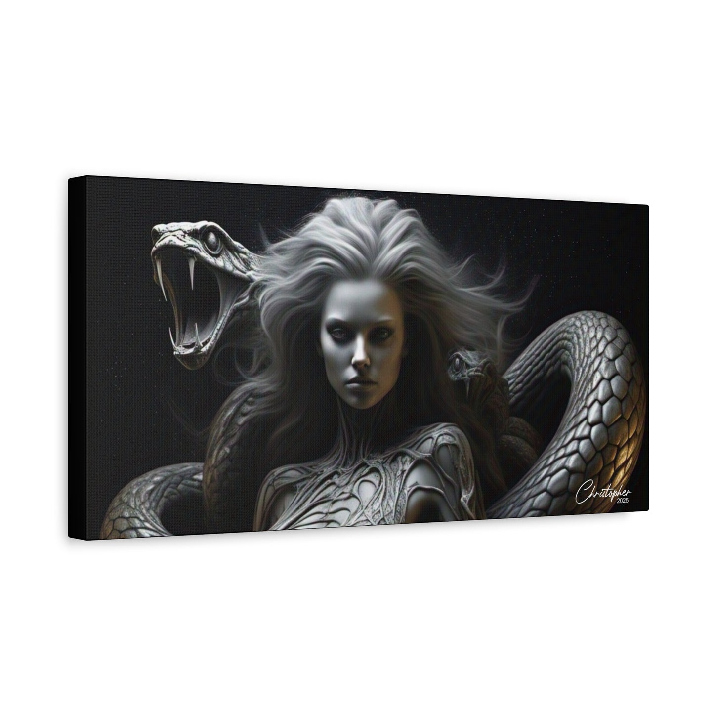 Serpent Goddess Matte Canvas Wall Art