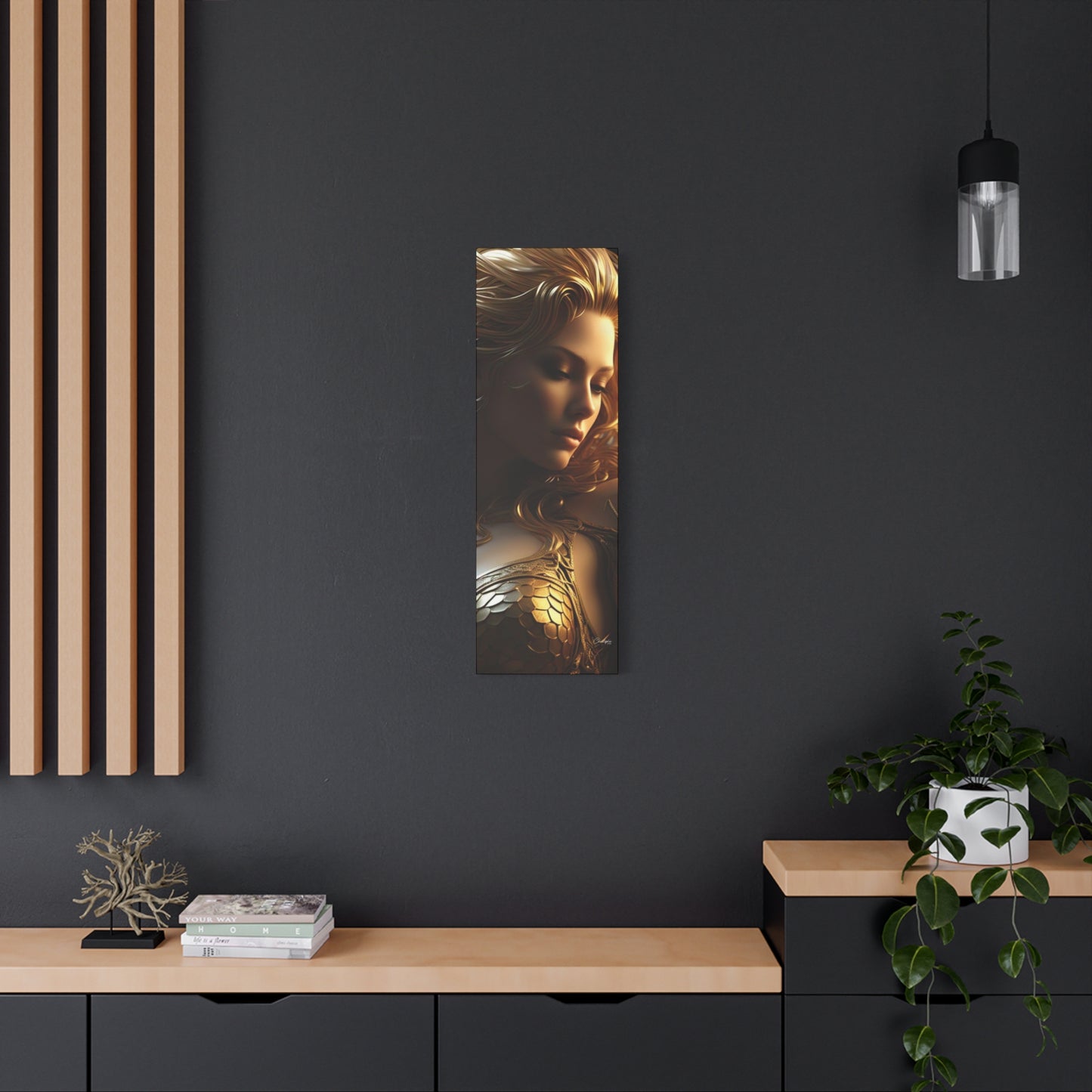 Fantasy Art Canvas Print - Serpent Goddess Home Decor