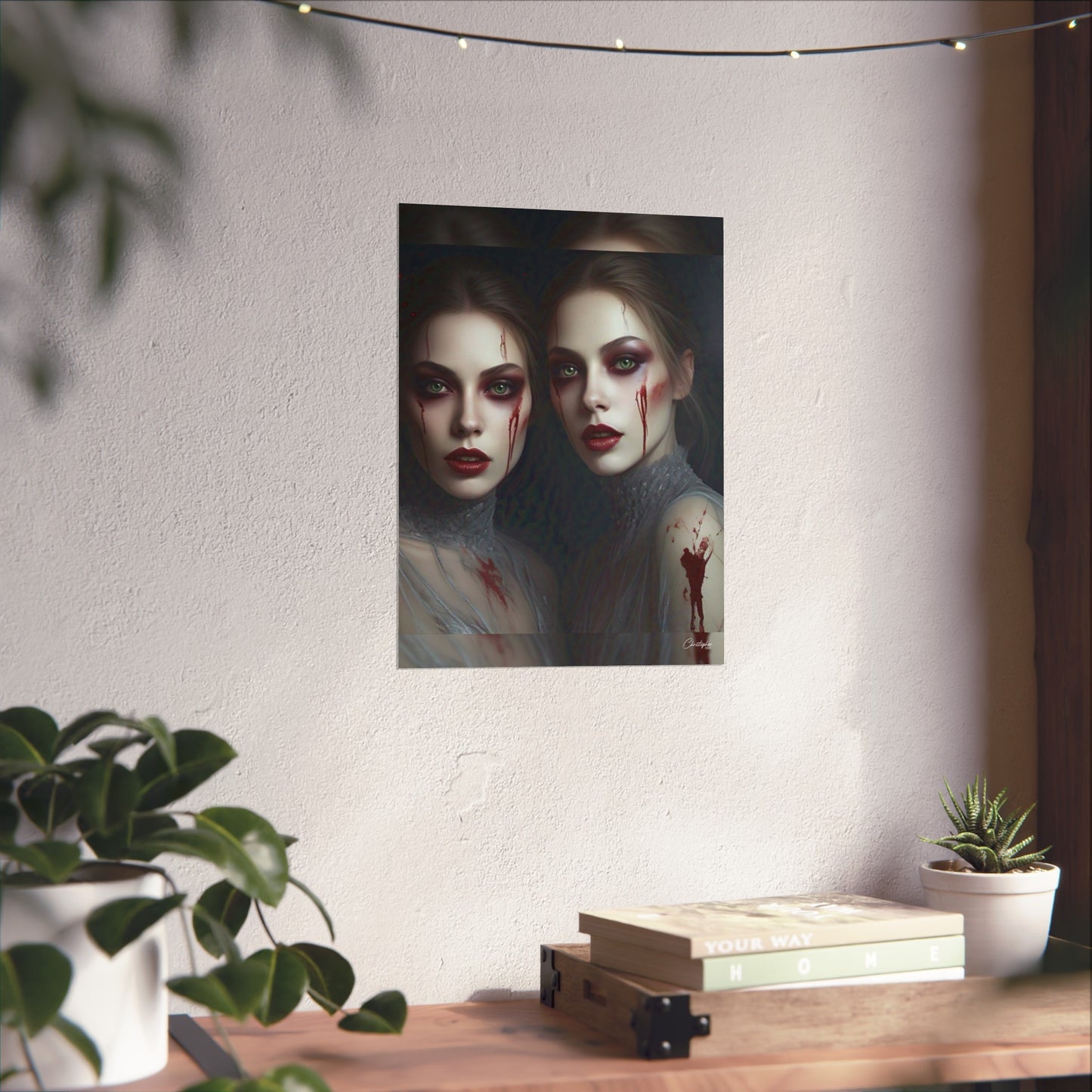 Eerie Fine Art Poster, Dark Fantasy Wall Art, Gothic Decor, Spooky Home Aesthetic, Halloween Wall Art