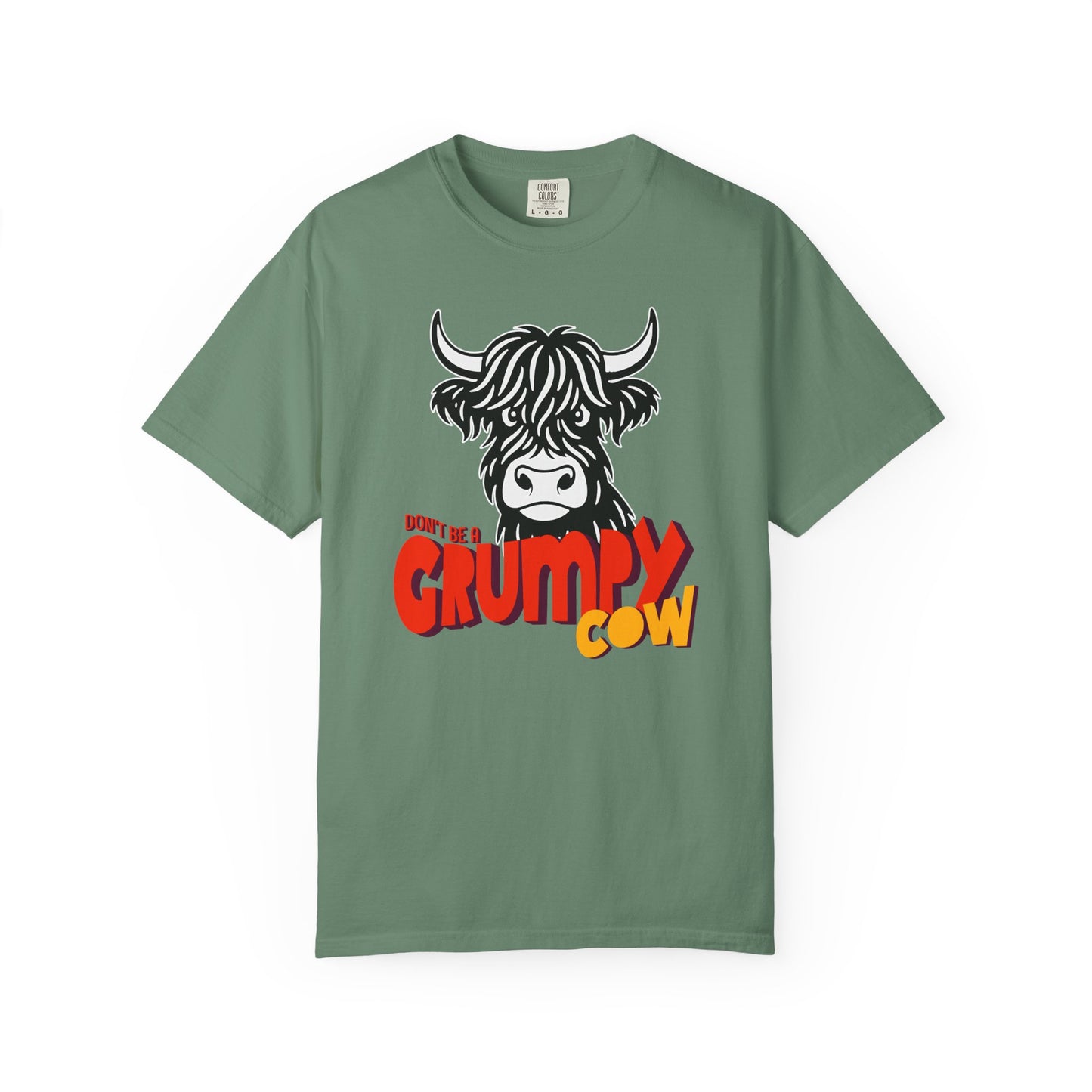 Grumpy Cow T-Shirt — Funny Highland Cow Graphic Tee