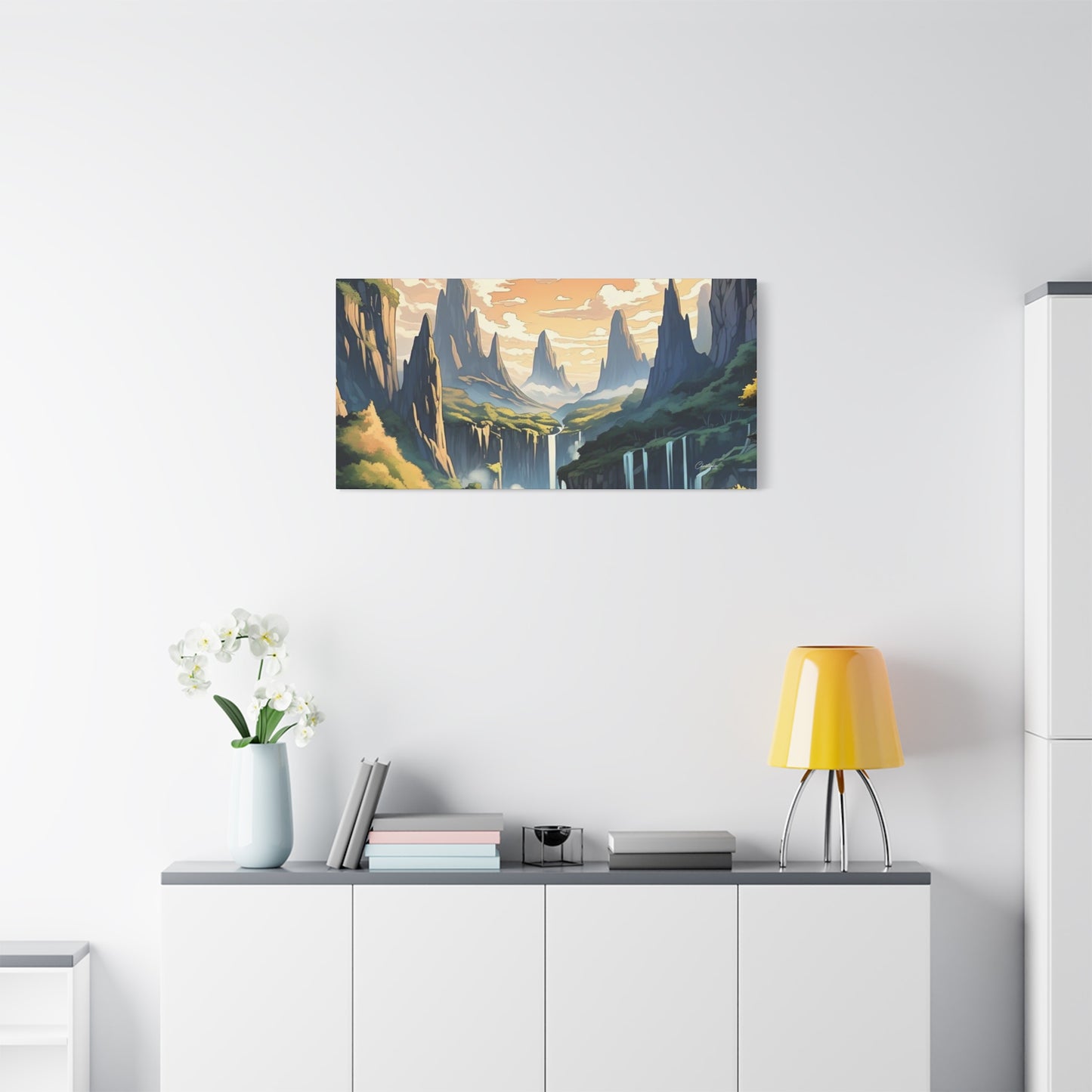 Serene Landscape Canvas Wall Art, Nature Home Decor, Tranquil Living Room Accent, Gift for Nature Lovers, Gallery Wall Piece