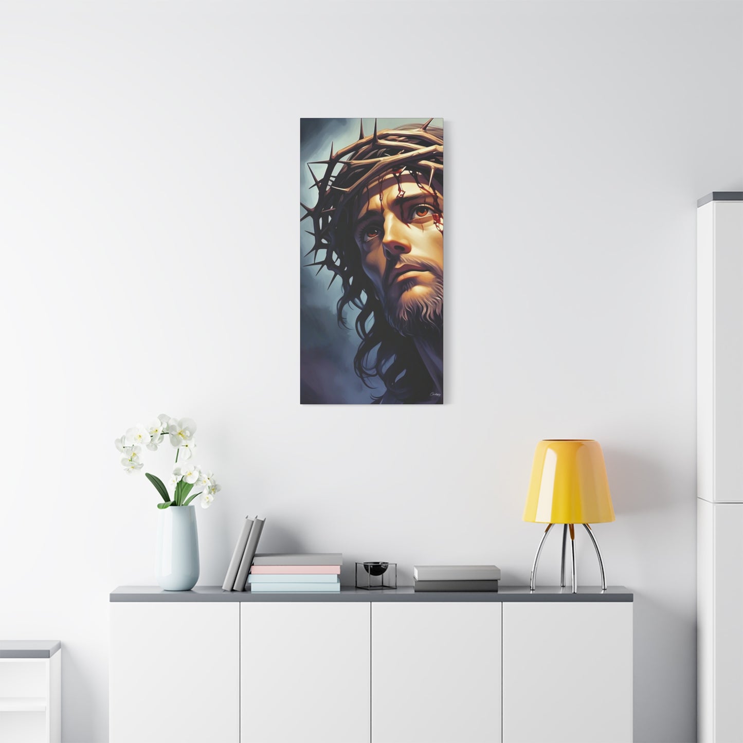 Religious Art Print Canvas, Inspirational Wall Decor, Christian Home Decor, Jesus Art, Gift for Faith-Based Celebrations