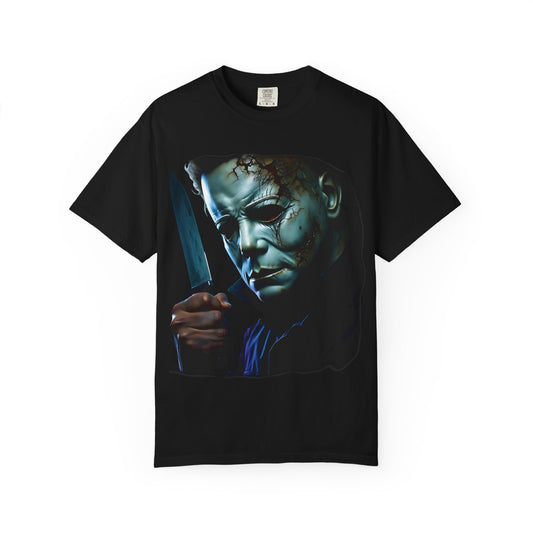 Horror Graphic Tee, Michael Myers Shirt, Unisex Halloween T-shirt, Gamer Apparel, Horror Movie Merchandise, Spooky Gift